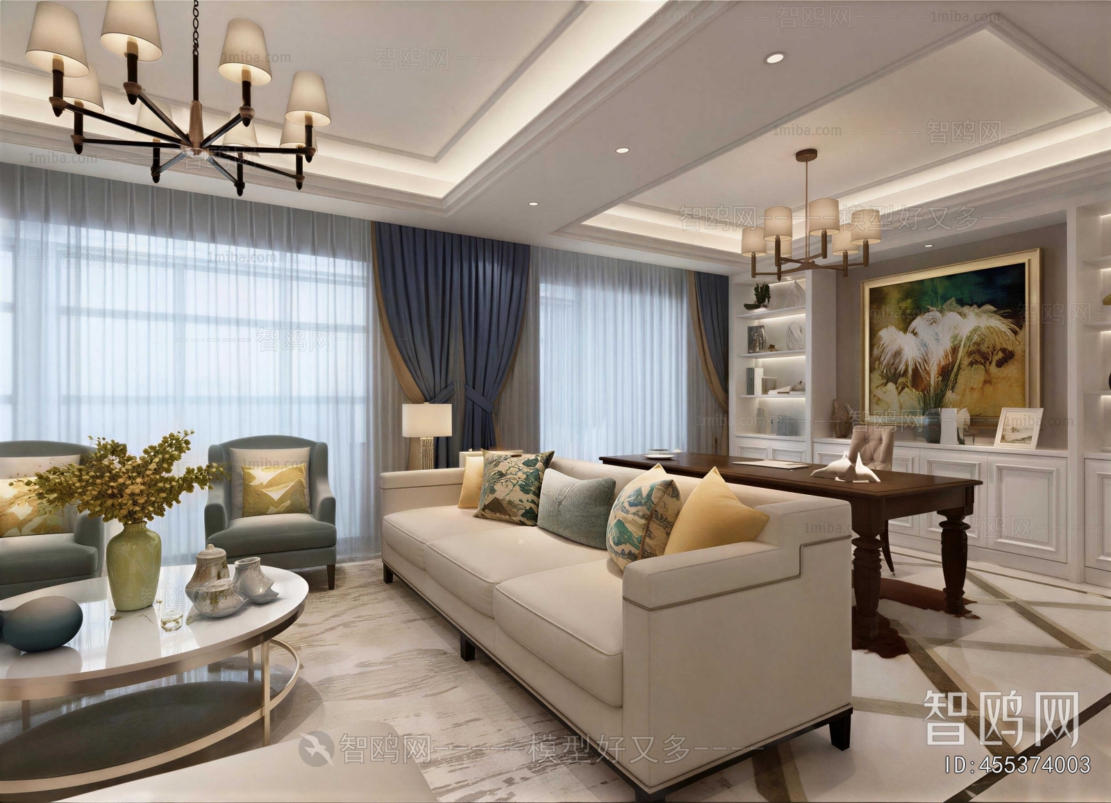 American Style A Living Room