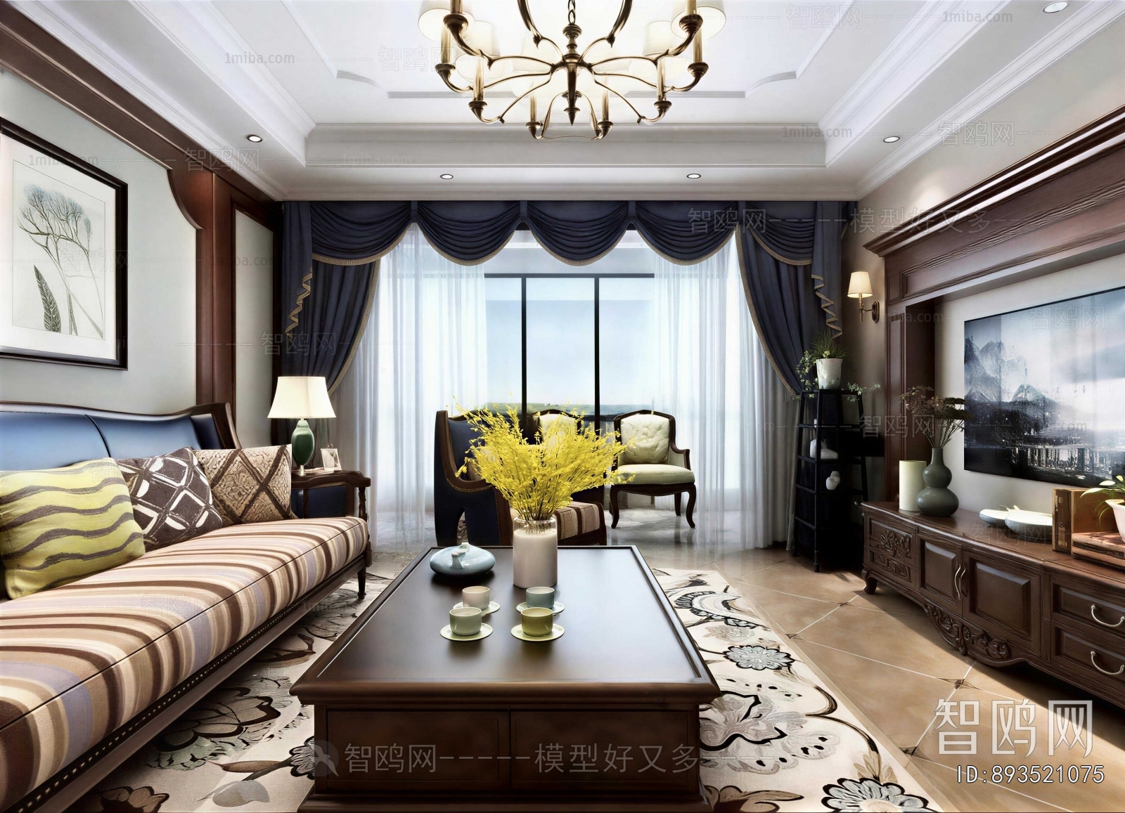 American Style A Living Room
