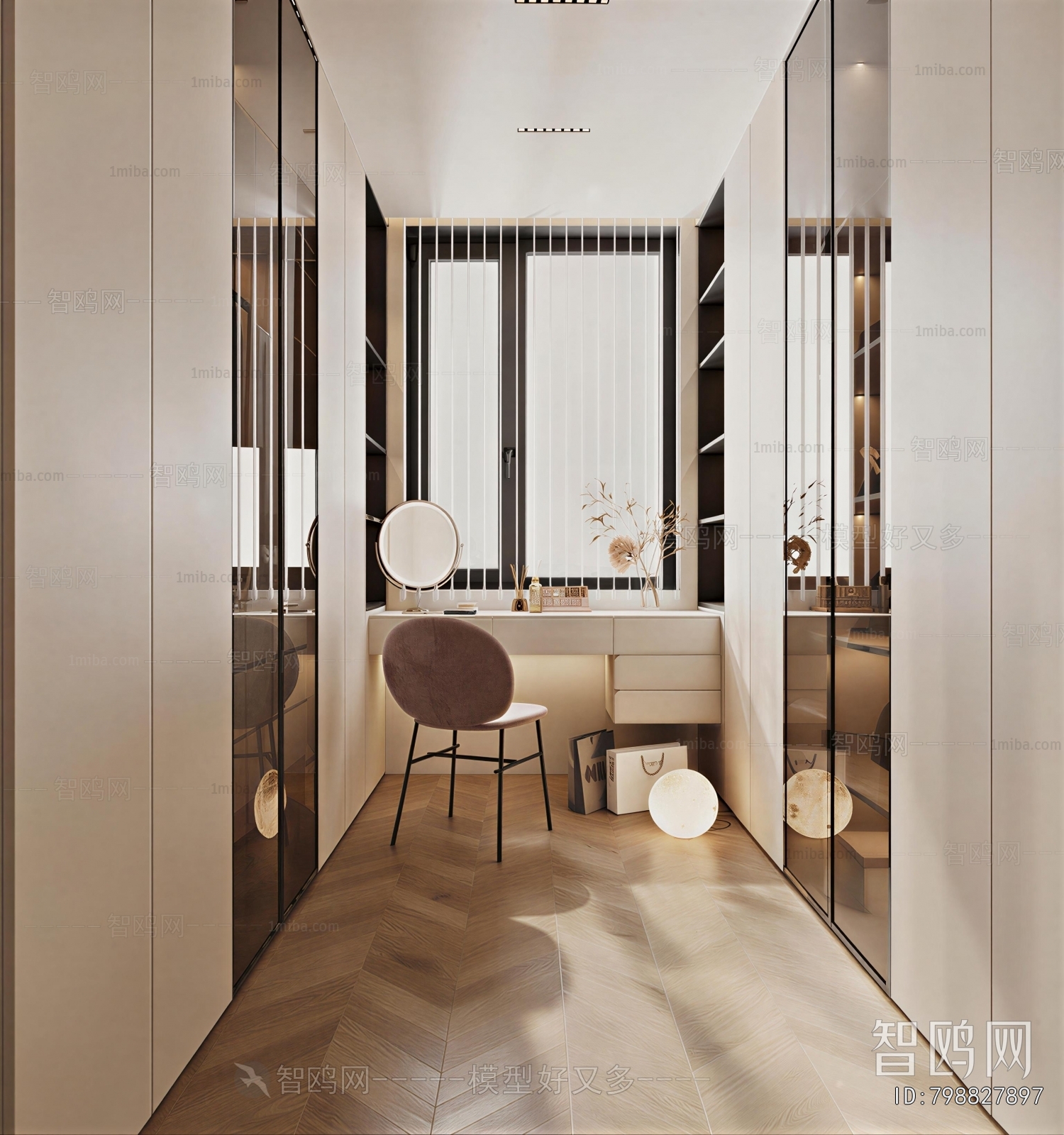 Modern Clothes Storage Area