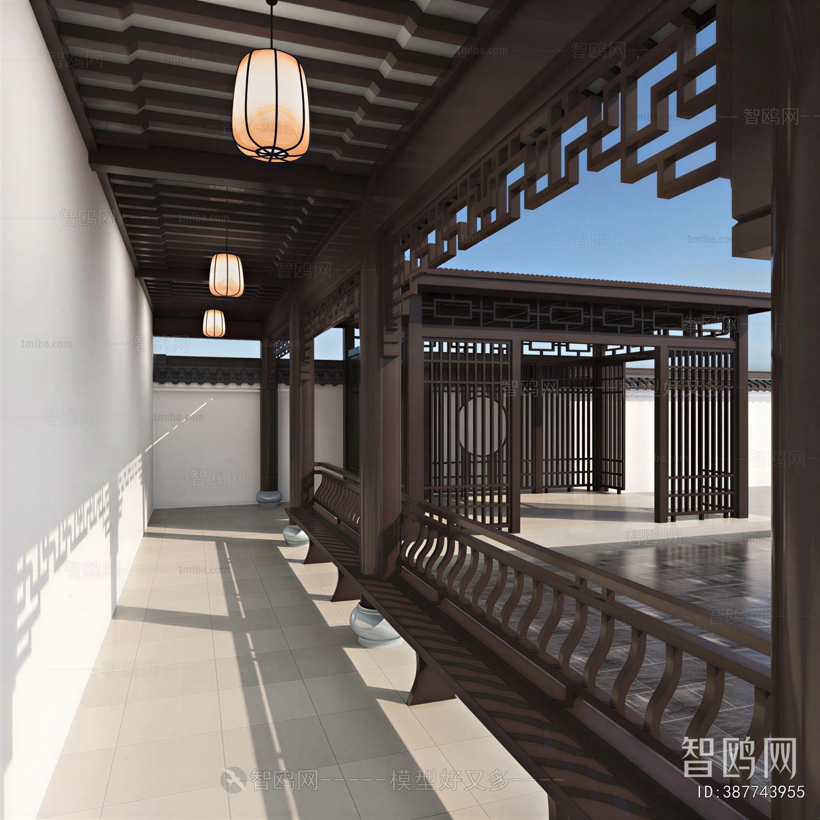 New Chinese Style Courtyard/landscape