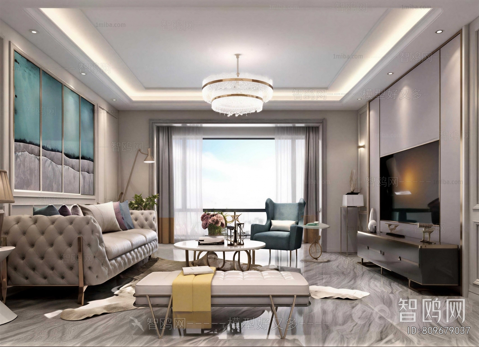American Style A Living Room