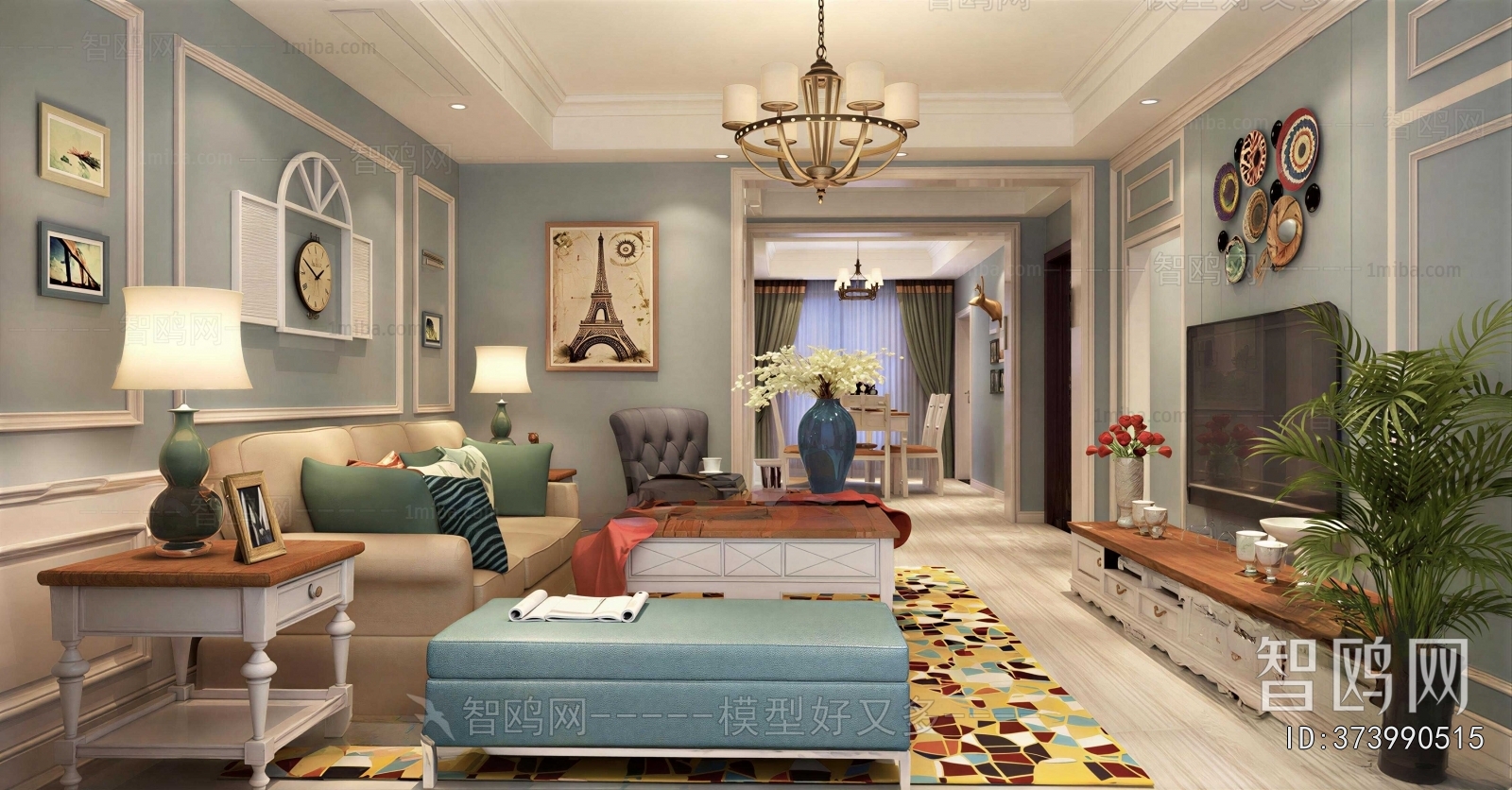 American Style A Living Room