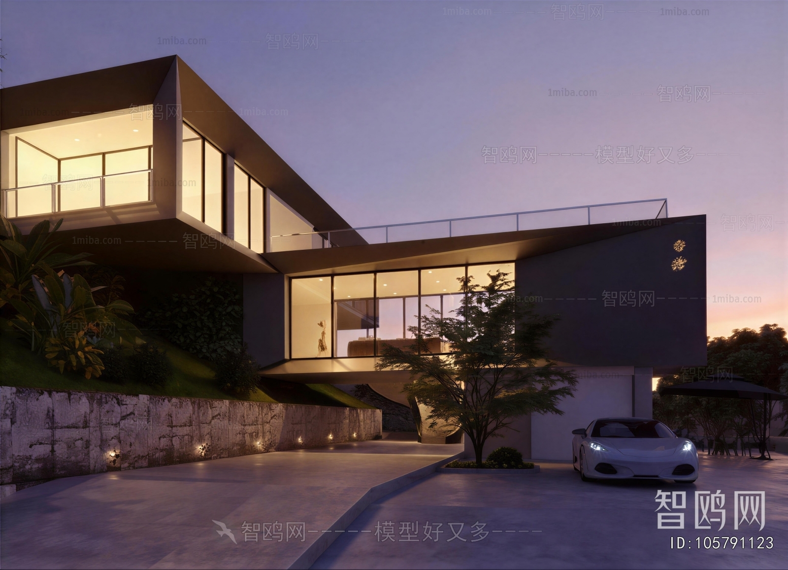 Modern Courtyard/landscape