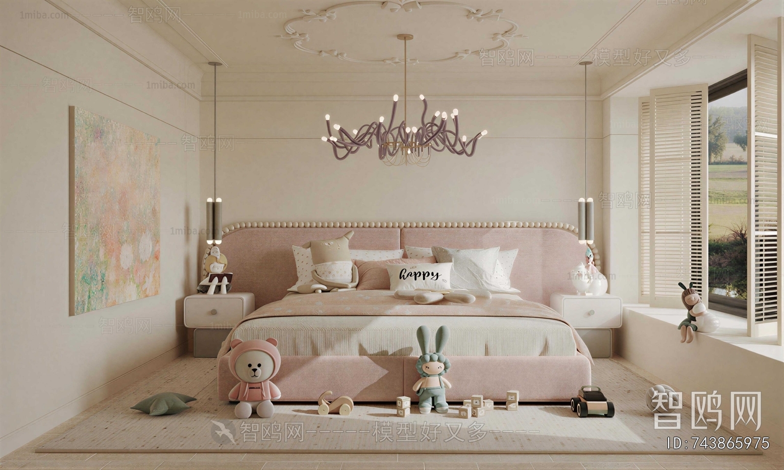 French Style Girl's Room Daughter's Room