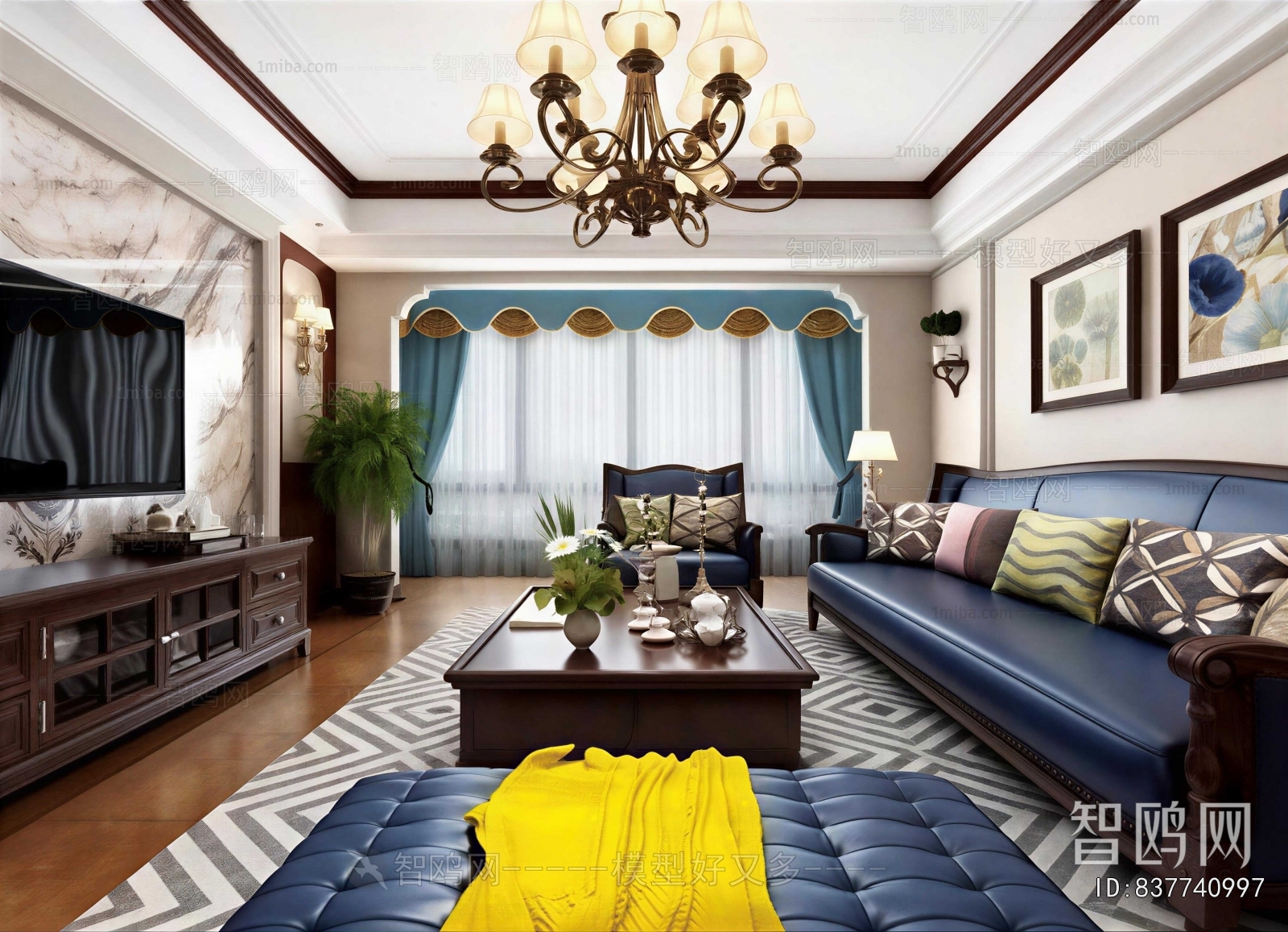 American Style A Living Room