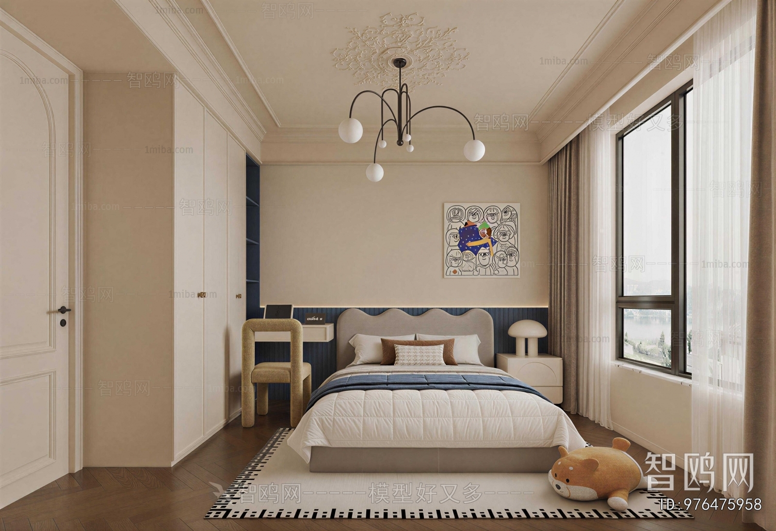French Style Boy's Room And Son's Room