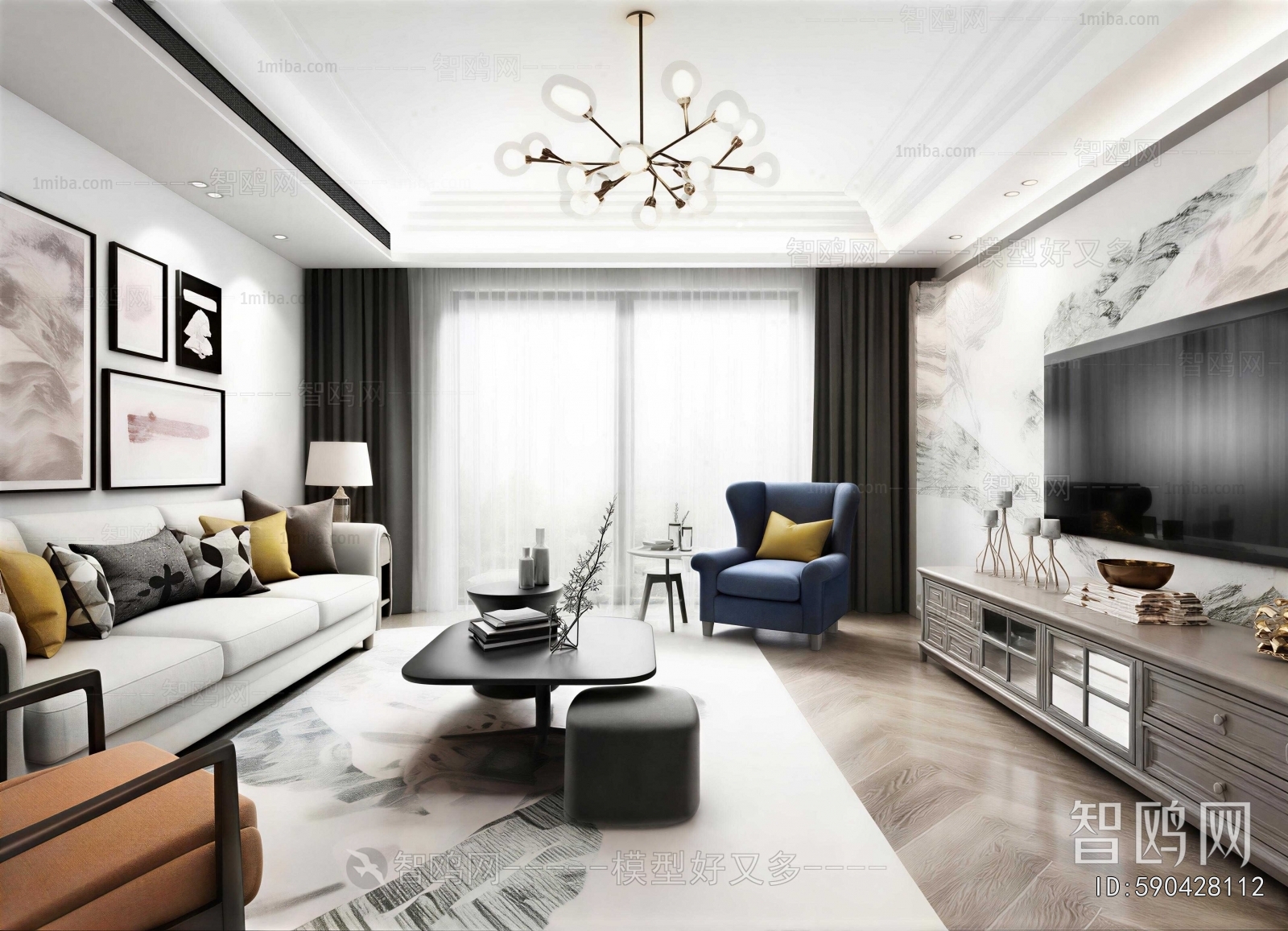 American Style A Living Room