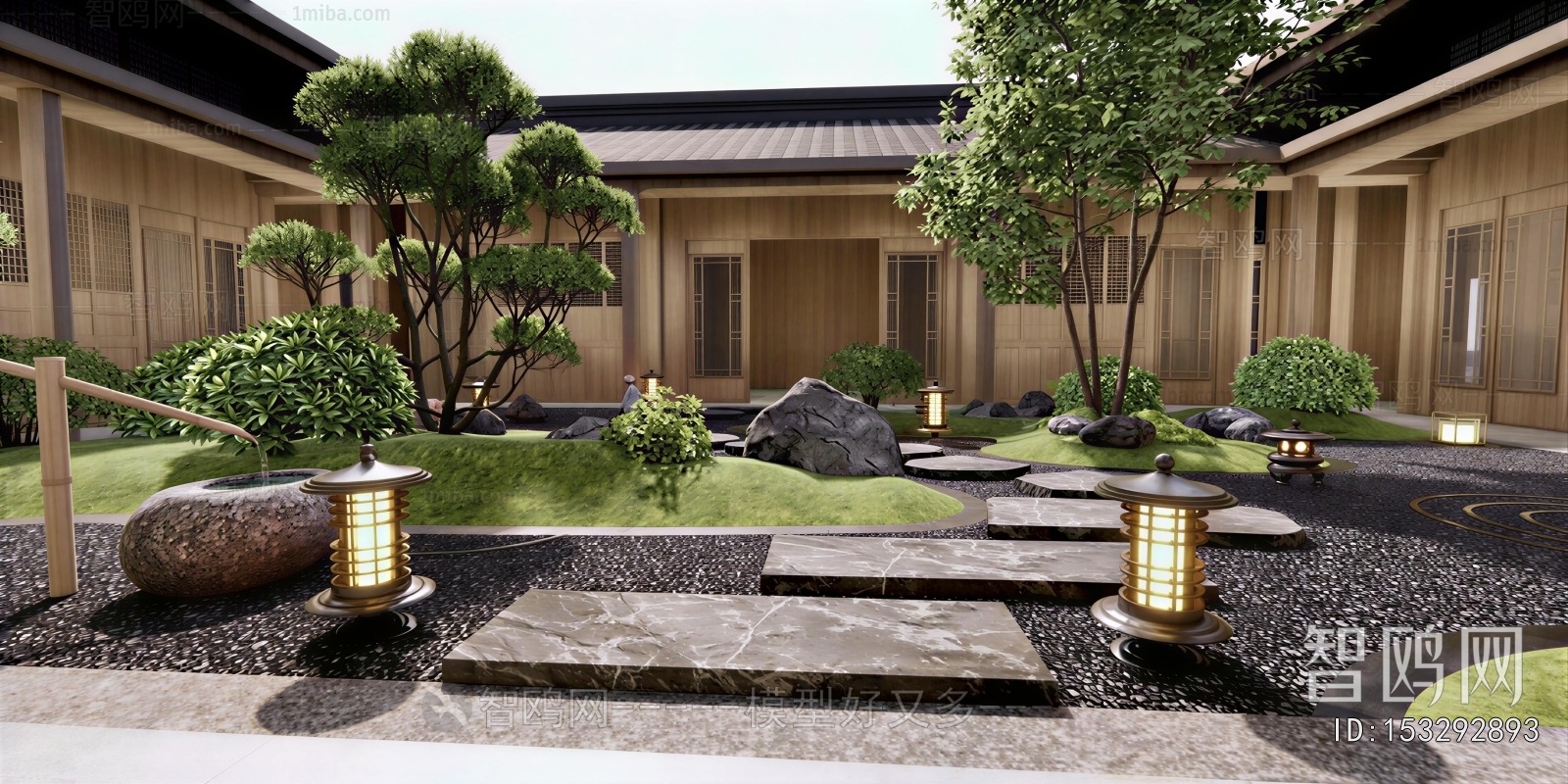 Japanese Style Courtyard/landscape