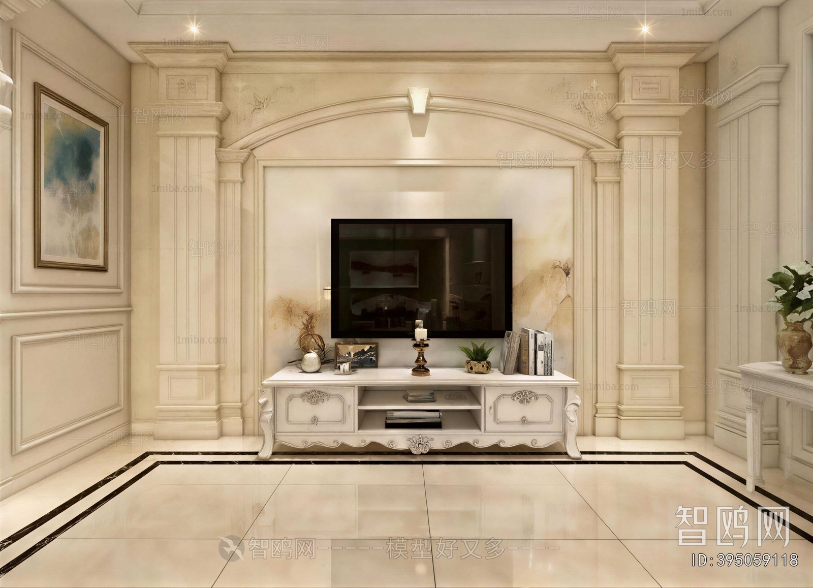 European Style TV Cabinet
