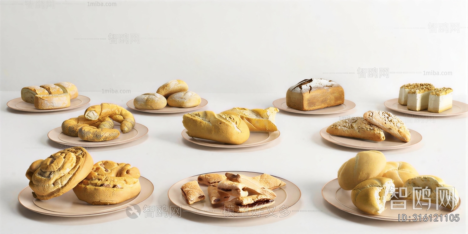 Modern Bread Cake