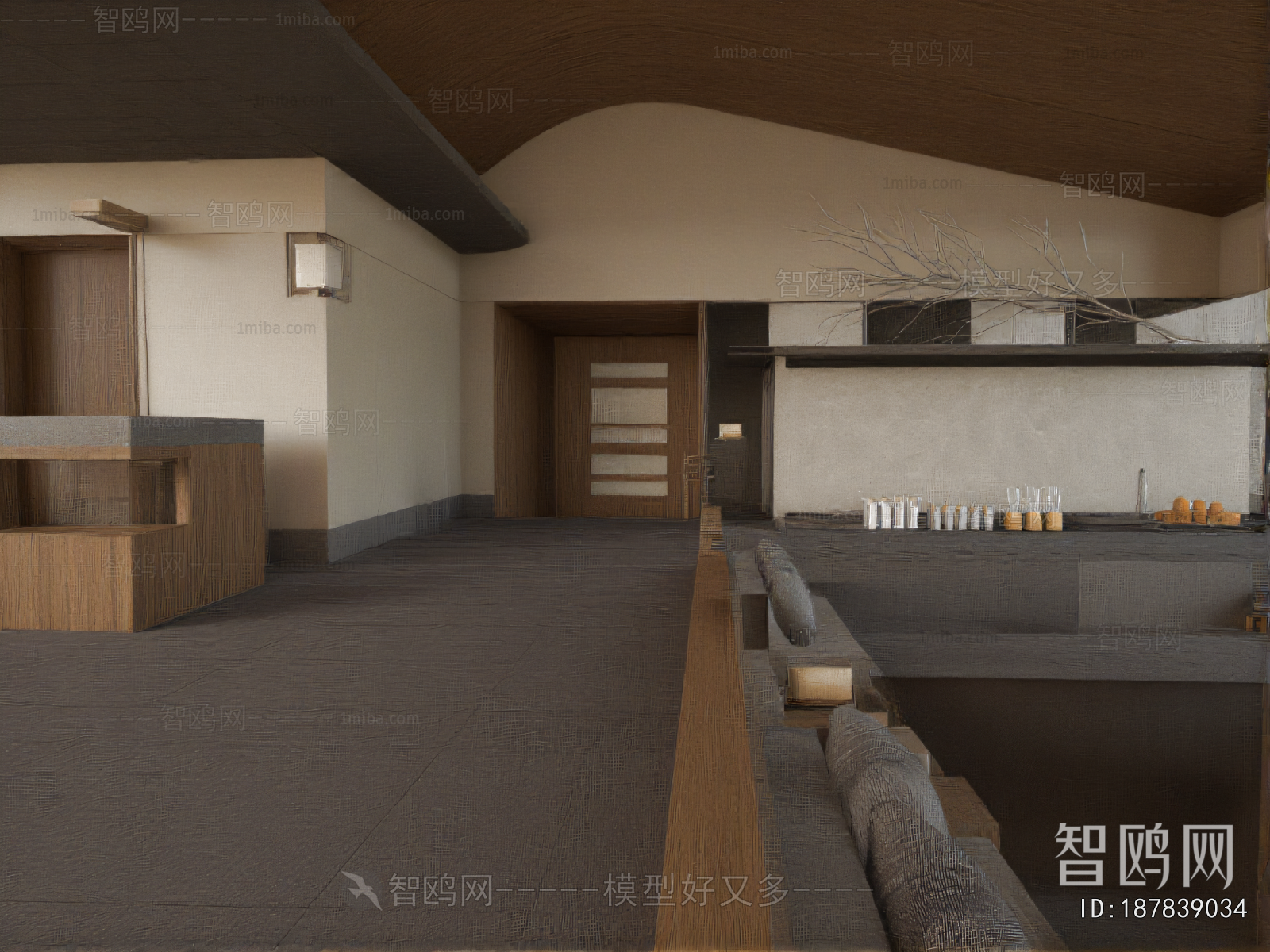 Modern Office Reception Desk