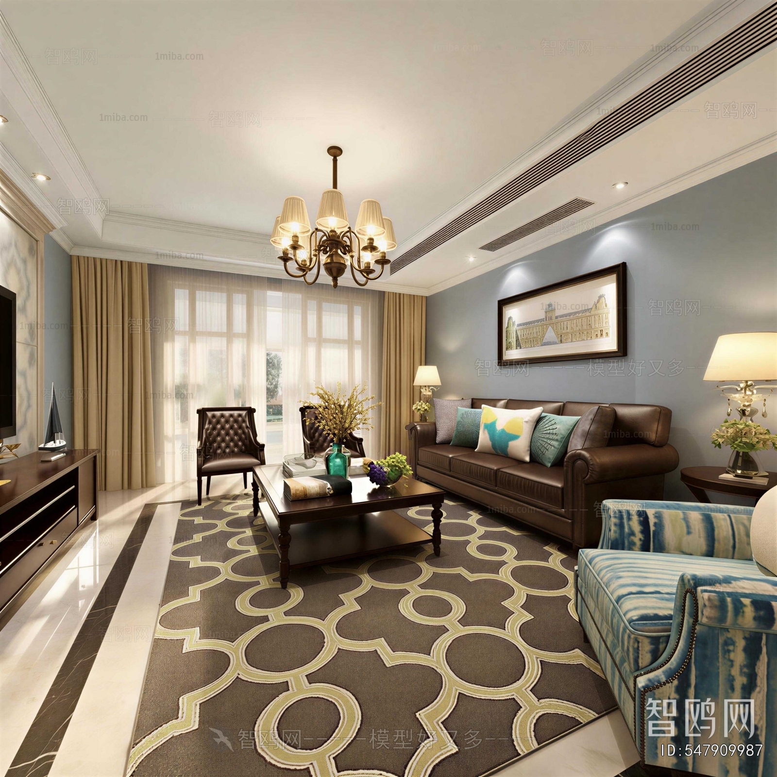 American Style A Living Room