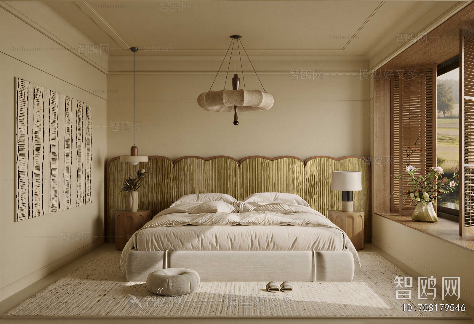 Wabi-sabi Style Bedroom