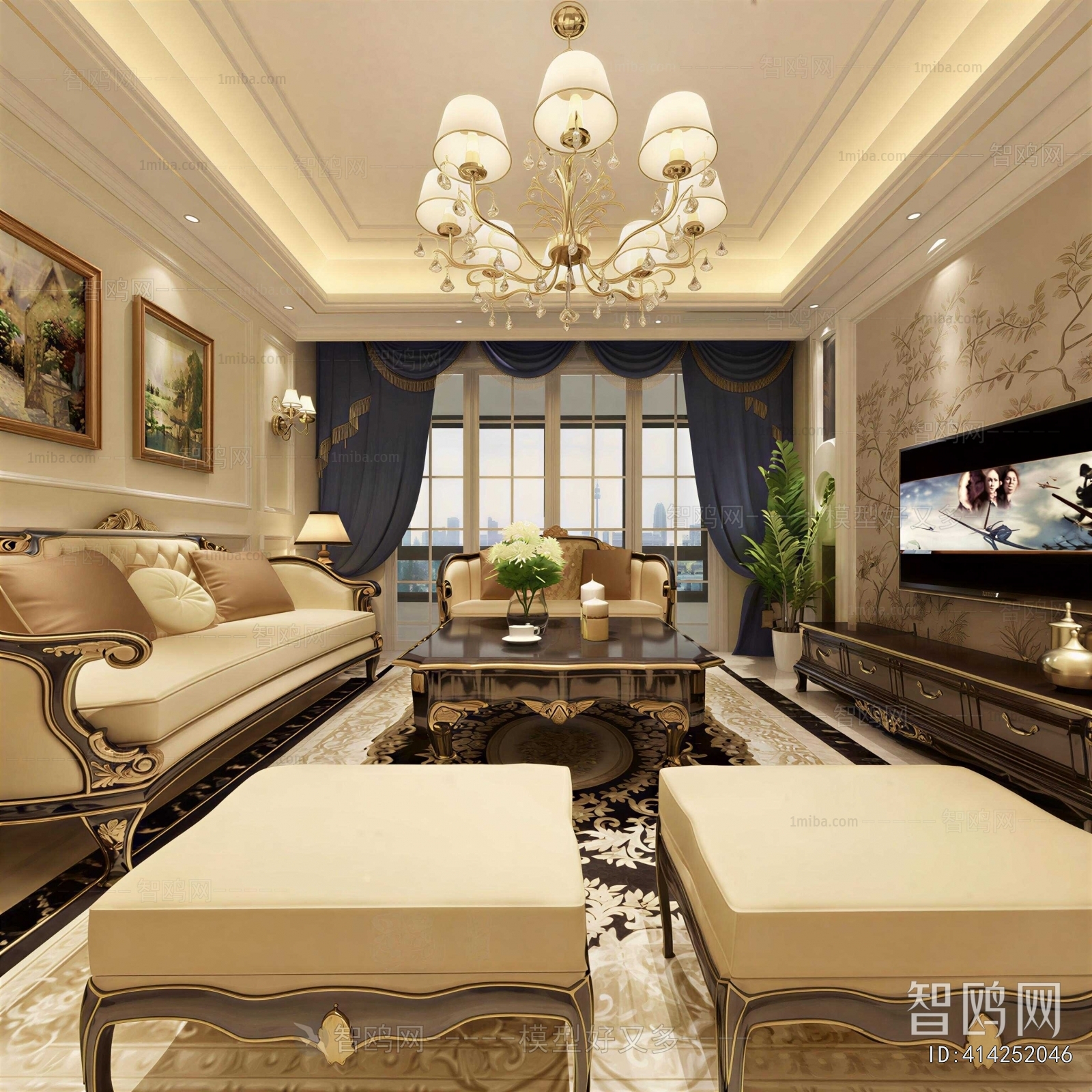 European Style A Living Room