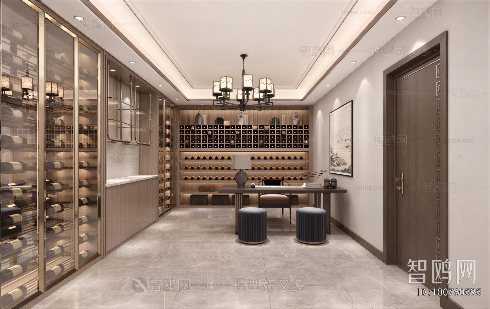 New Chinese Style Wine Cellar/Wine Tasting Room