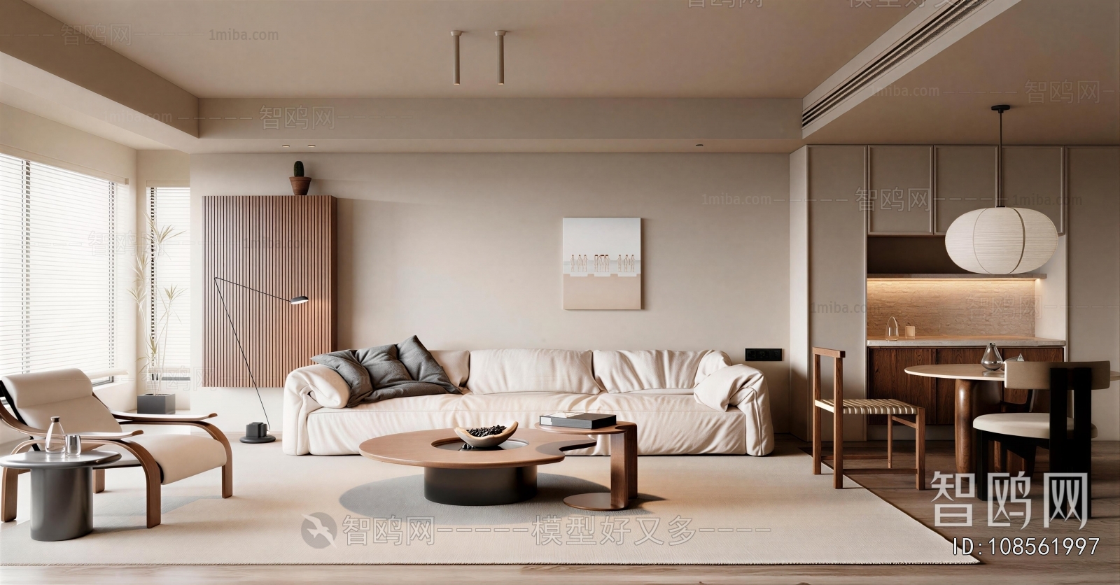 Wabi-sabi Style A Living Room