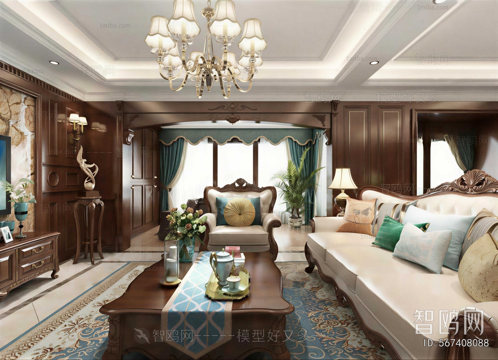 American Style A Living Room
