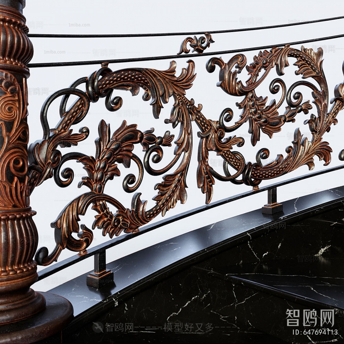 European Style Rotating Staircase