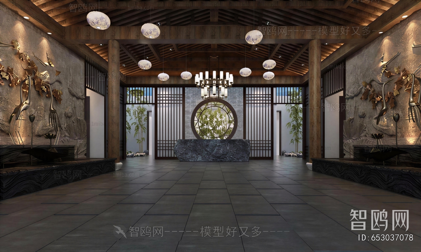 New Chinese Style Lobby Hall