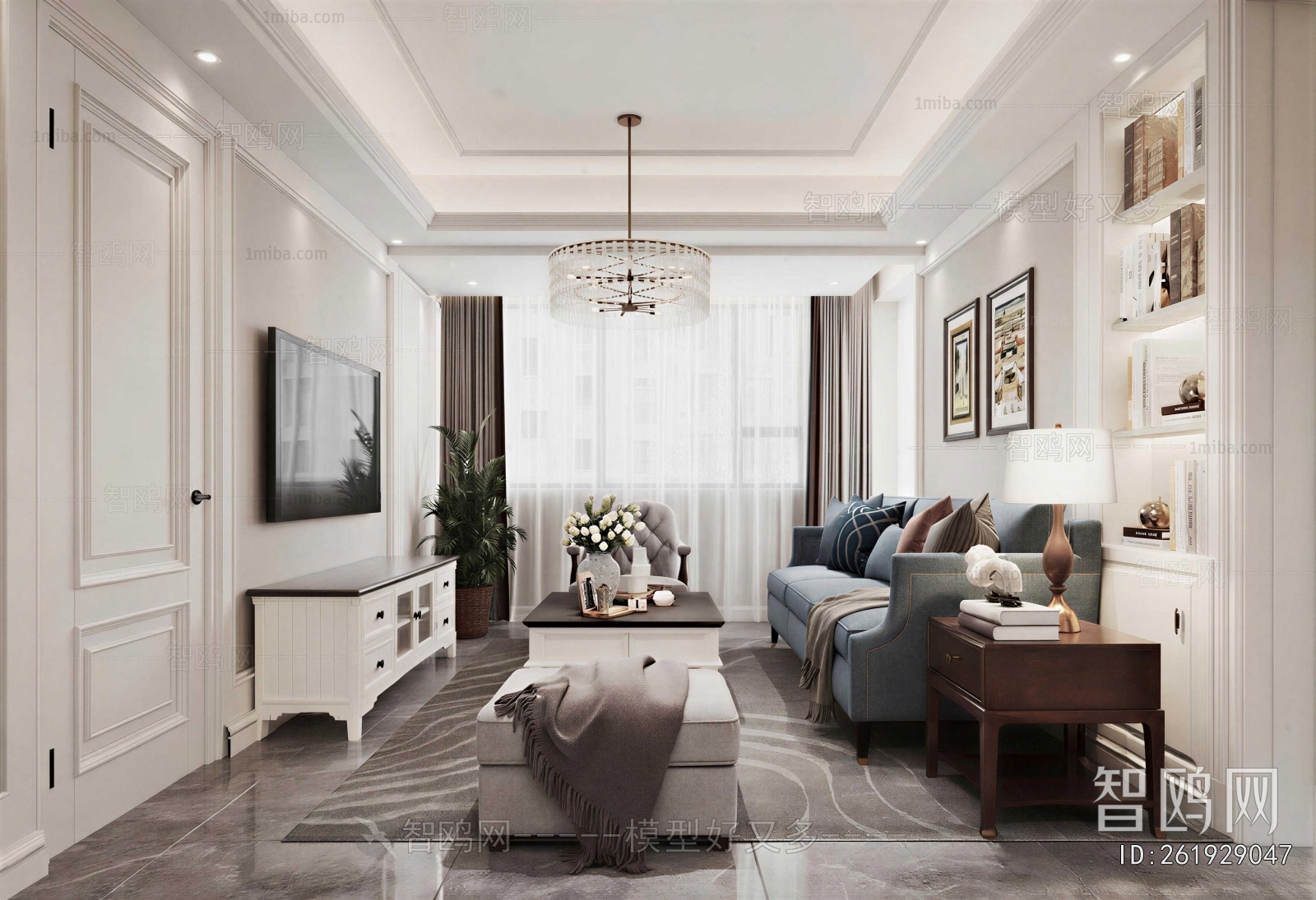 American Style A Living Room