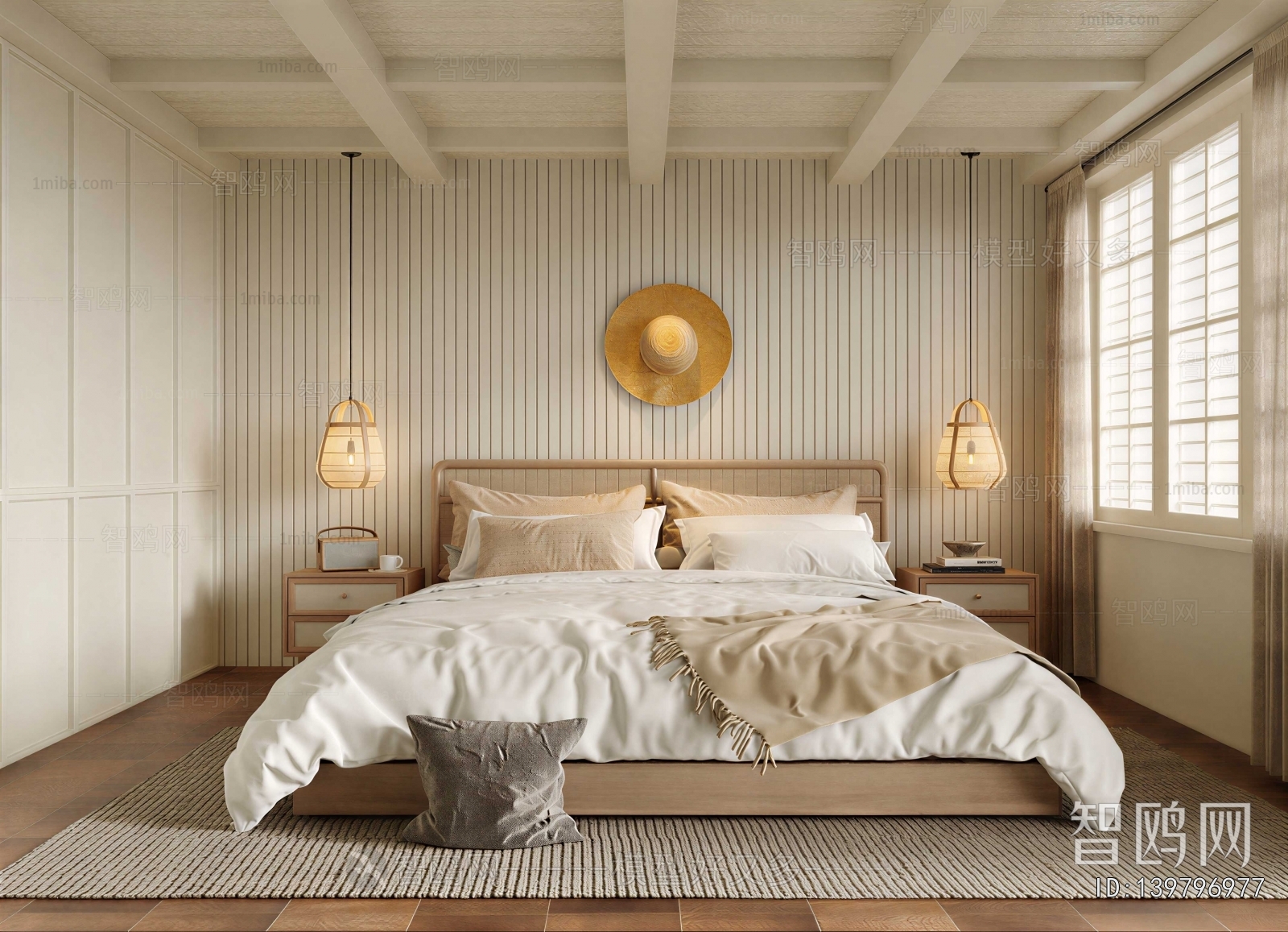 Wabi-sabi Style Bedroom