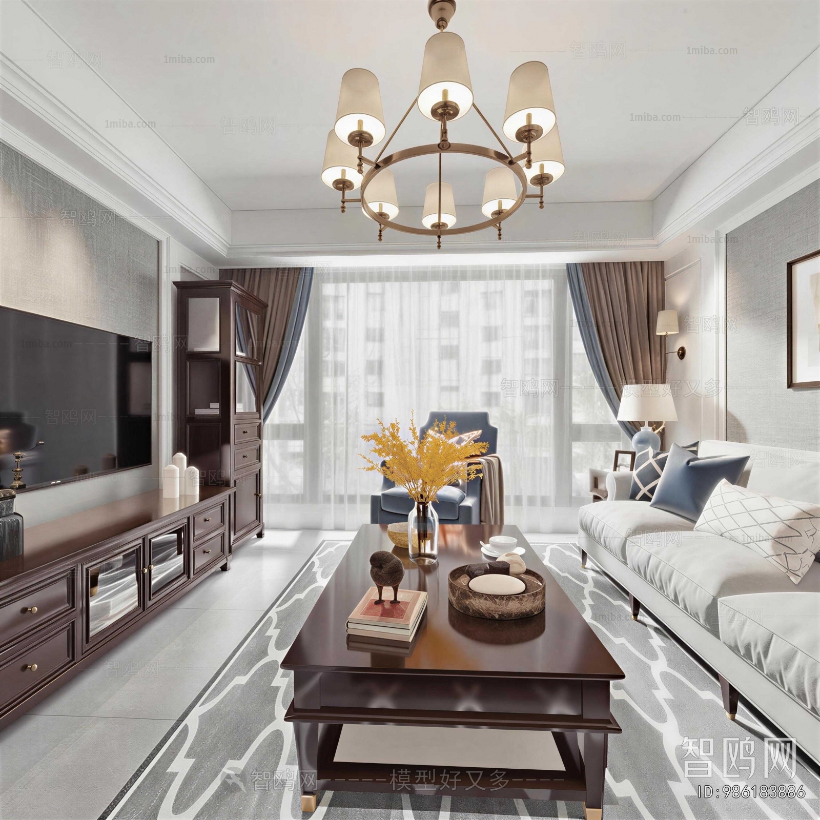 American Style A Living Room