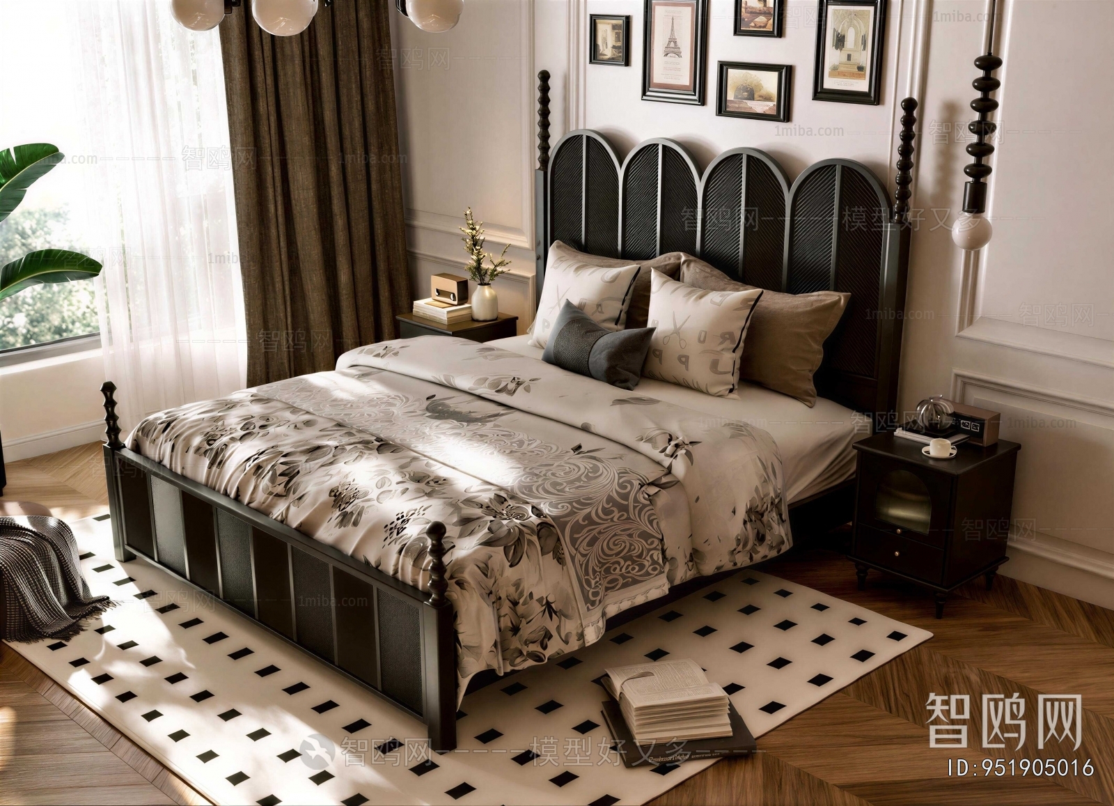French Style Double Bed