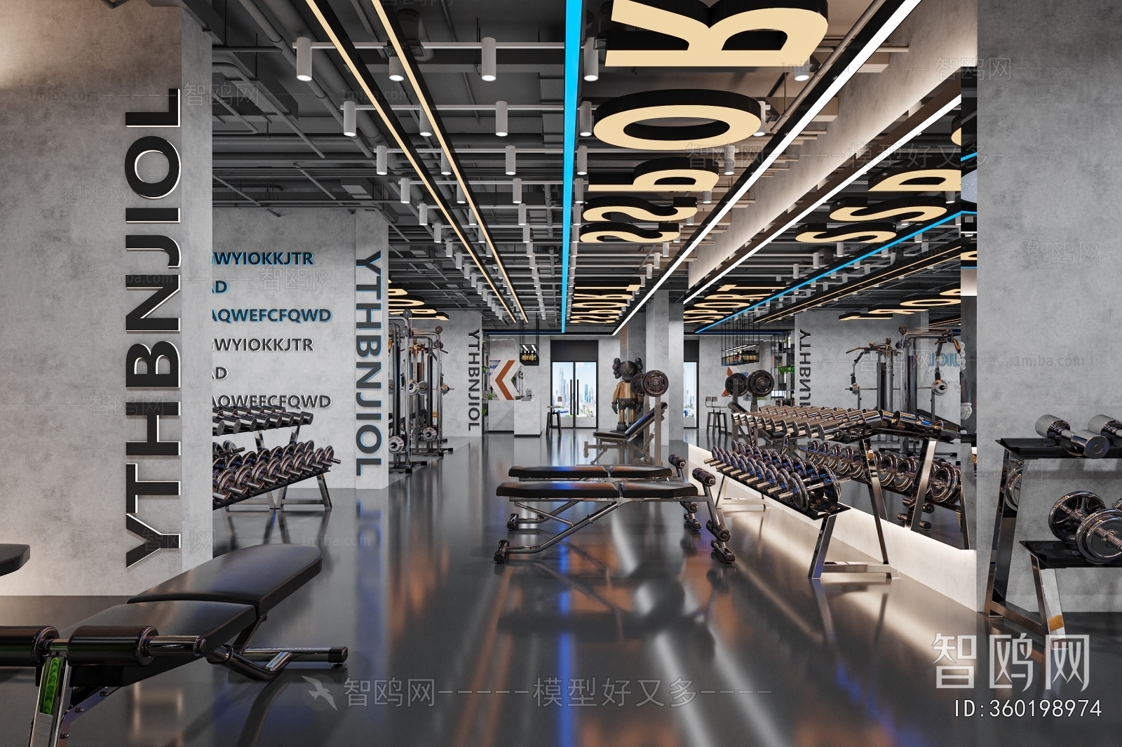 Industrial Style Gym