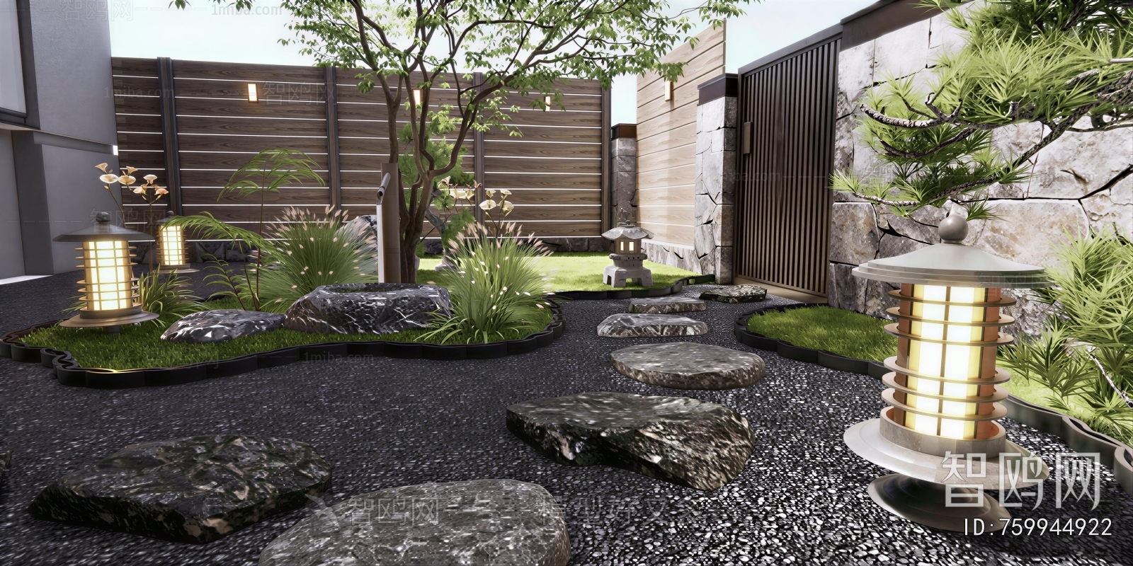 Japanese Style Courtyard/landscape