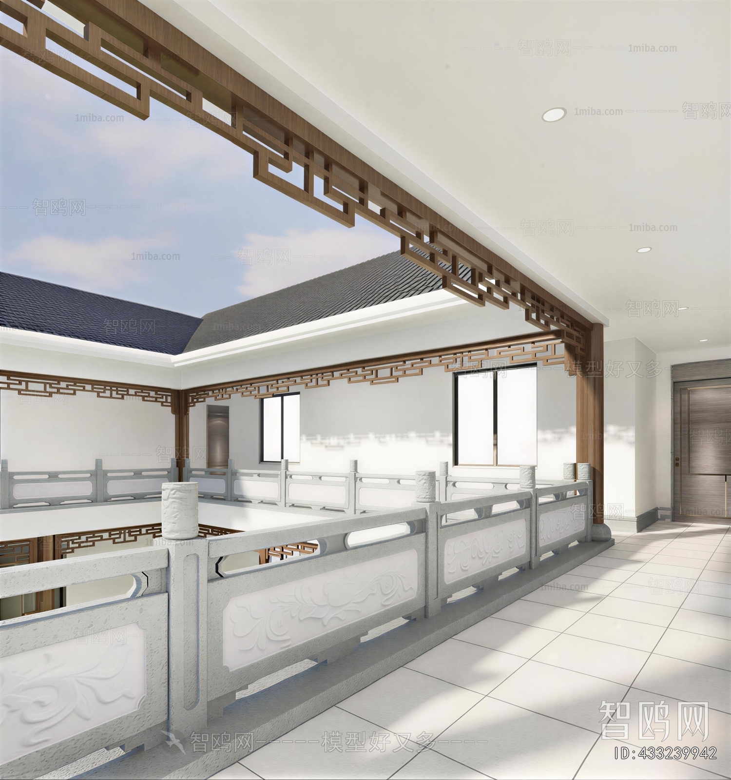 New Chinese Style Hallway