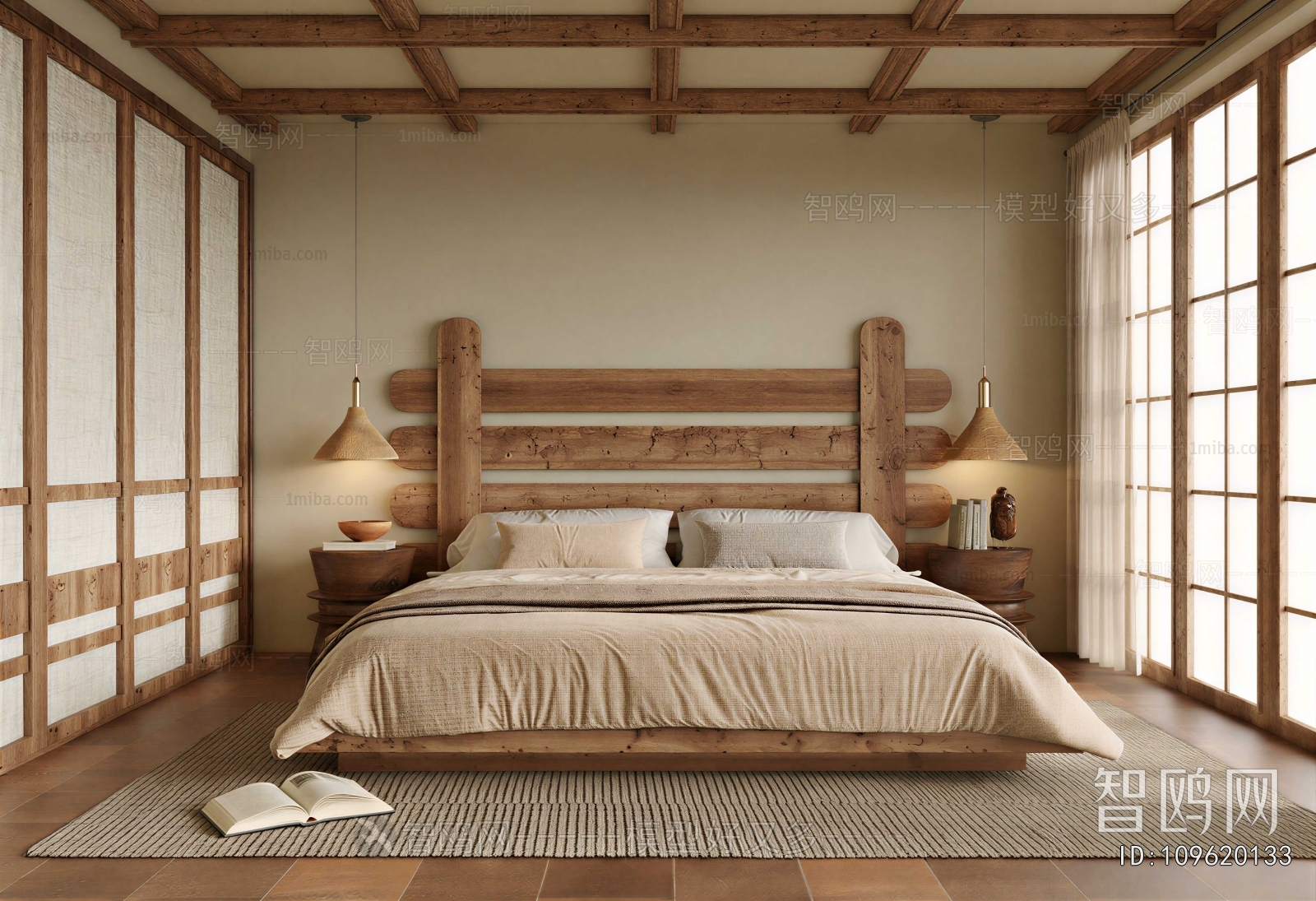 Wabi-sabi Style Bedroom
