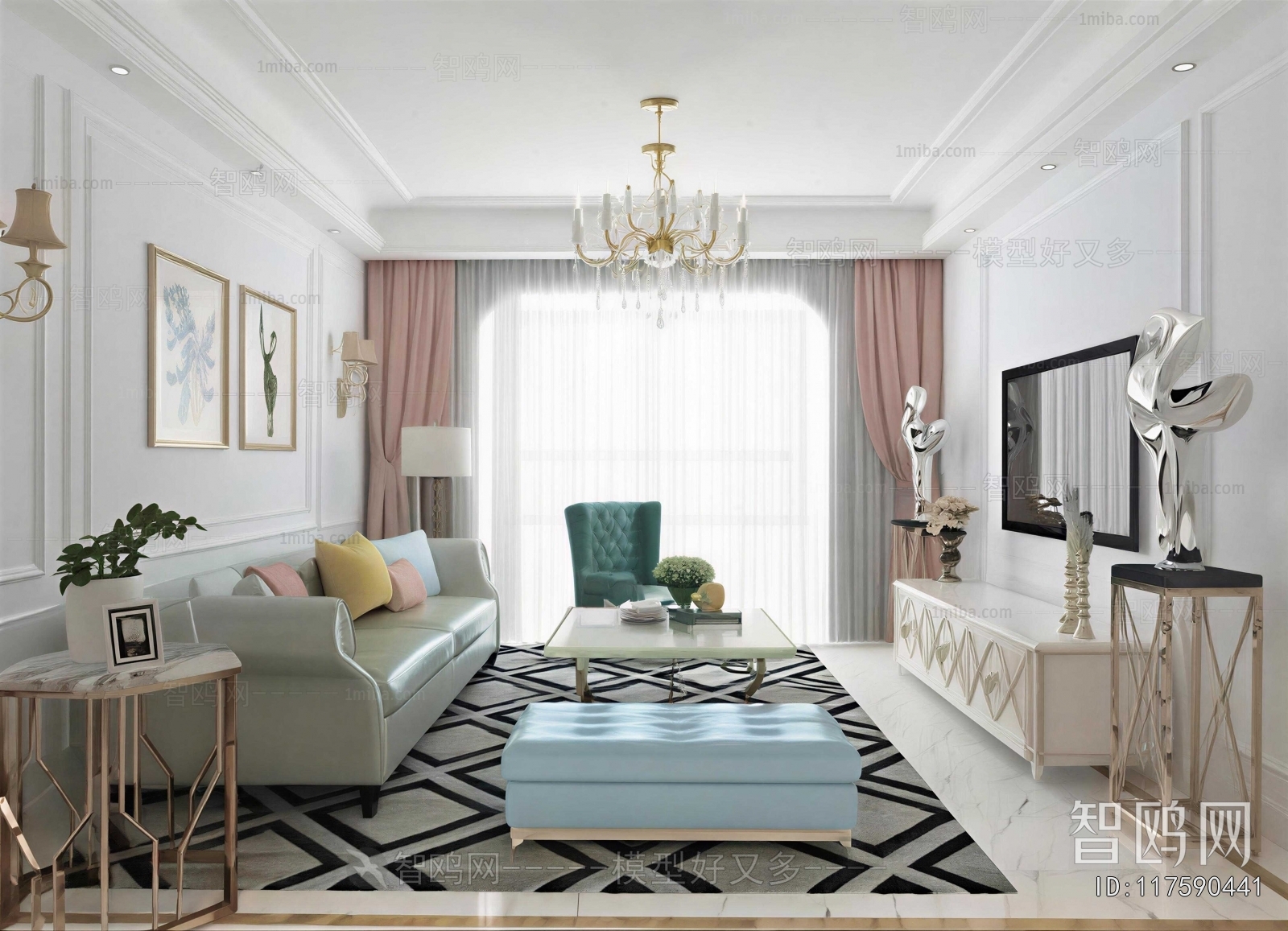 American Style A Living Room