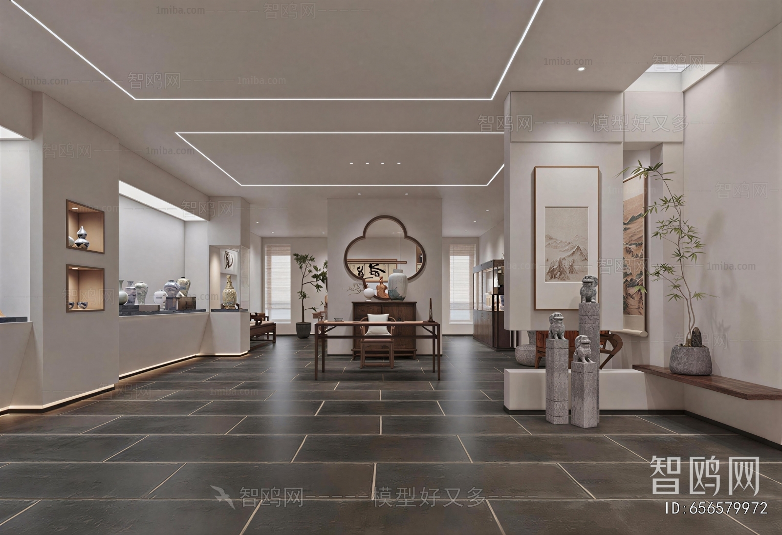 New Chinese Style Exhibition Hall