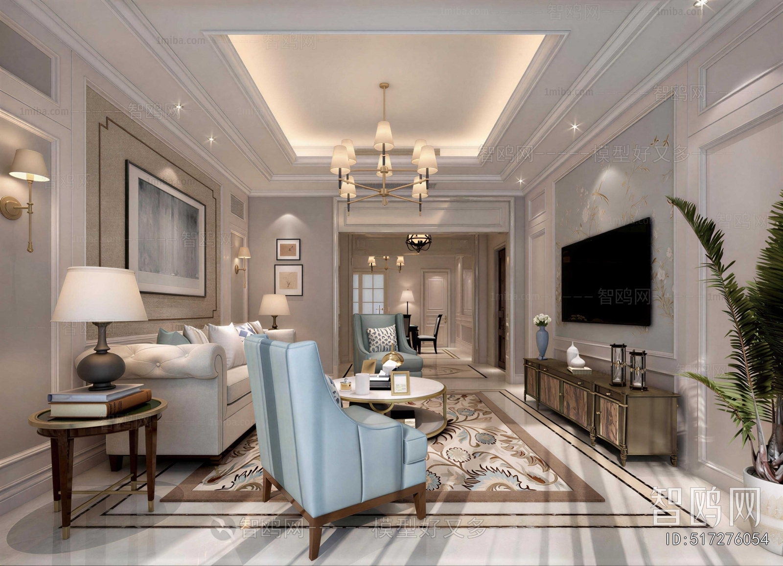 American Style A Living Room