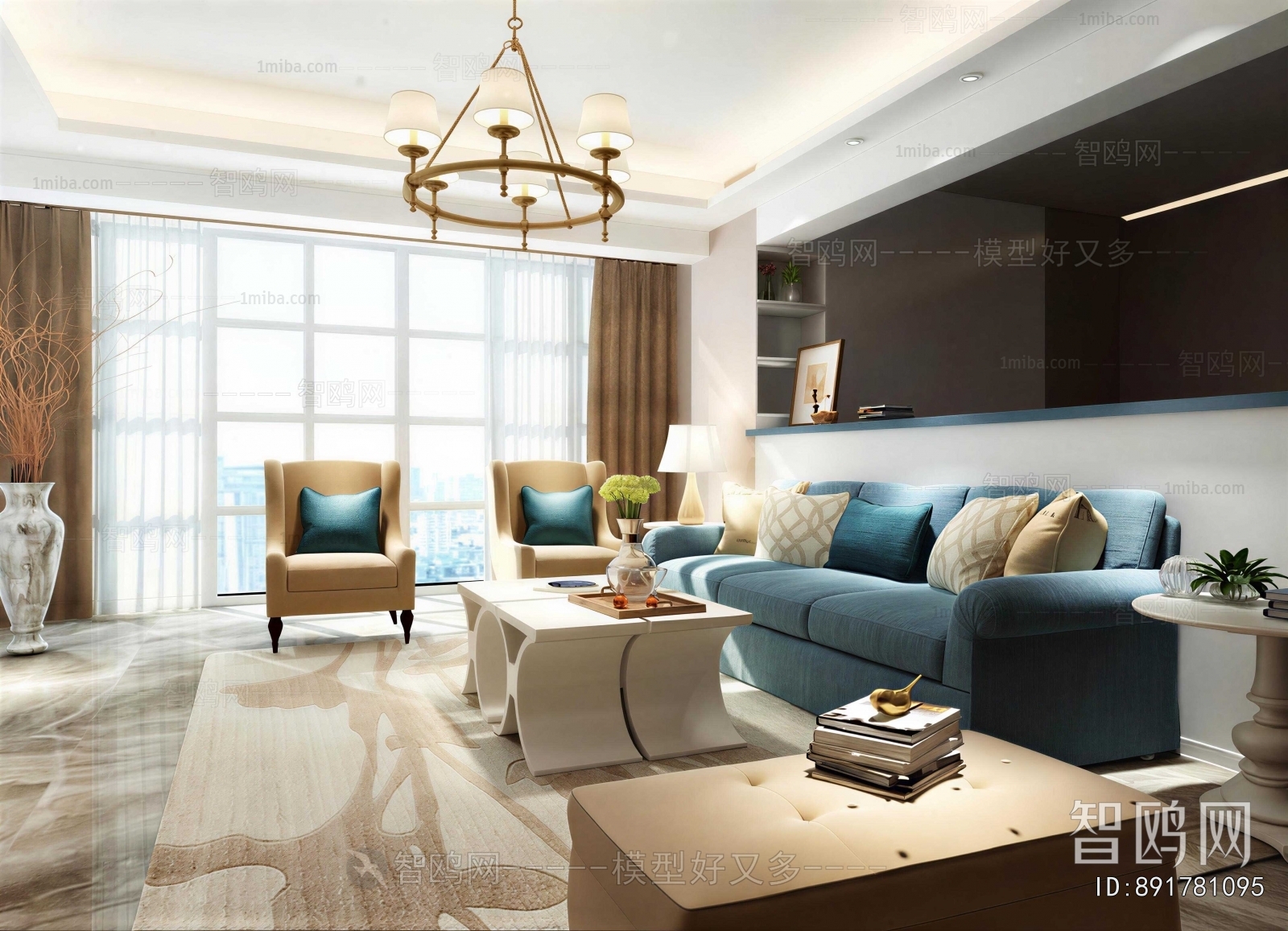 American Style A Living Room