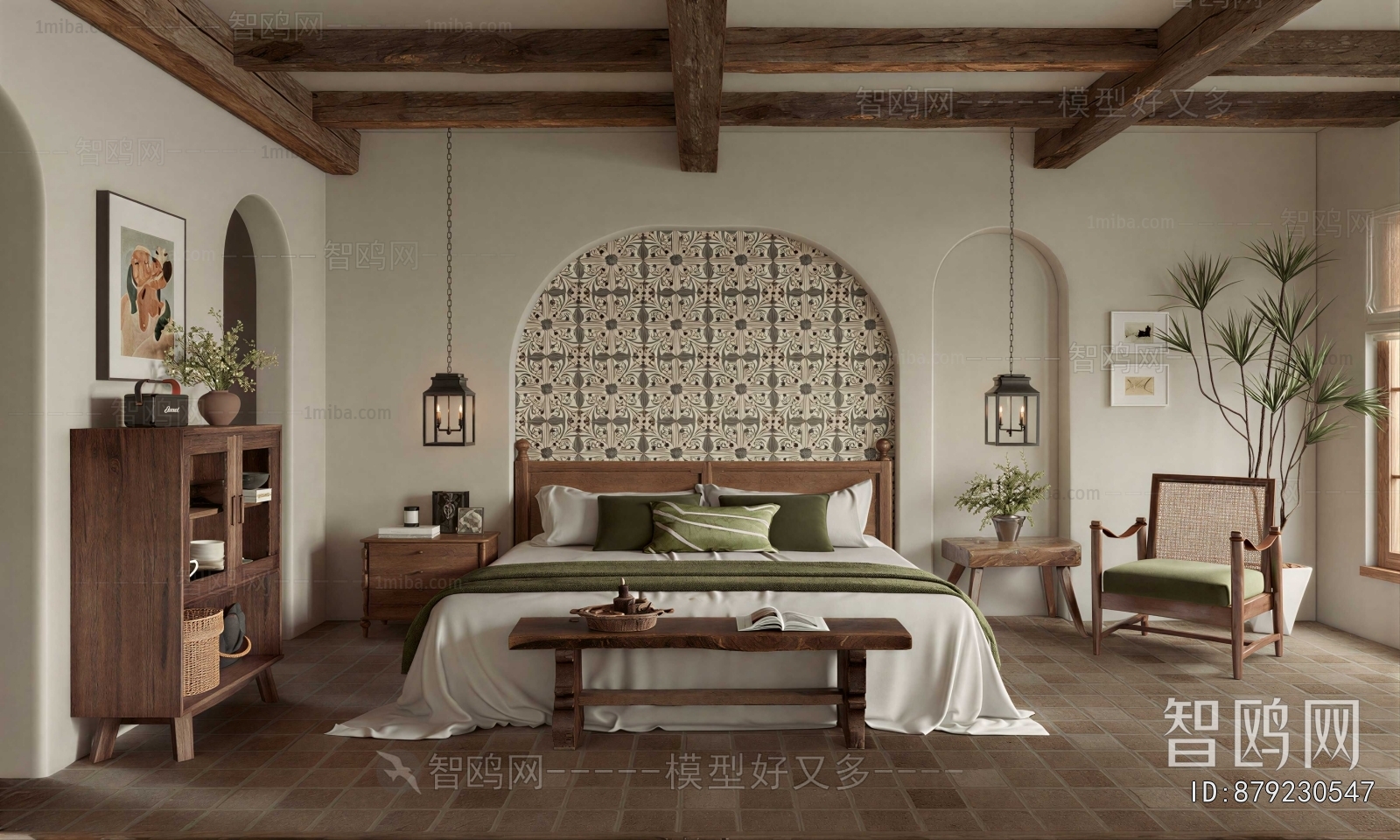 Wabi-sabi Style Bedroom