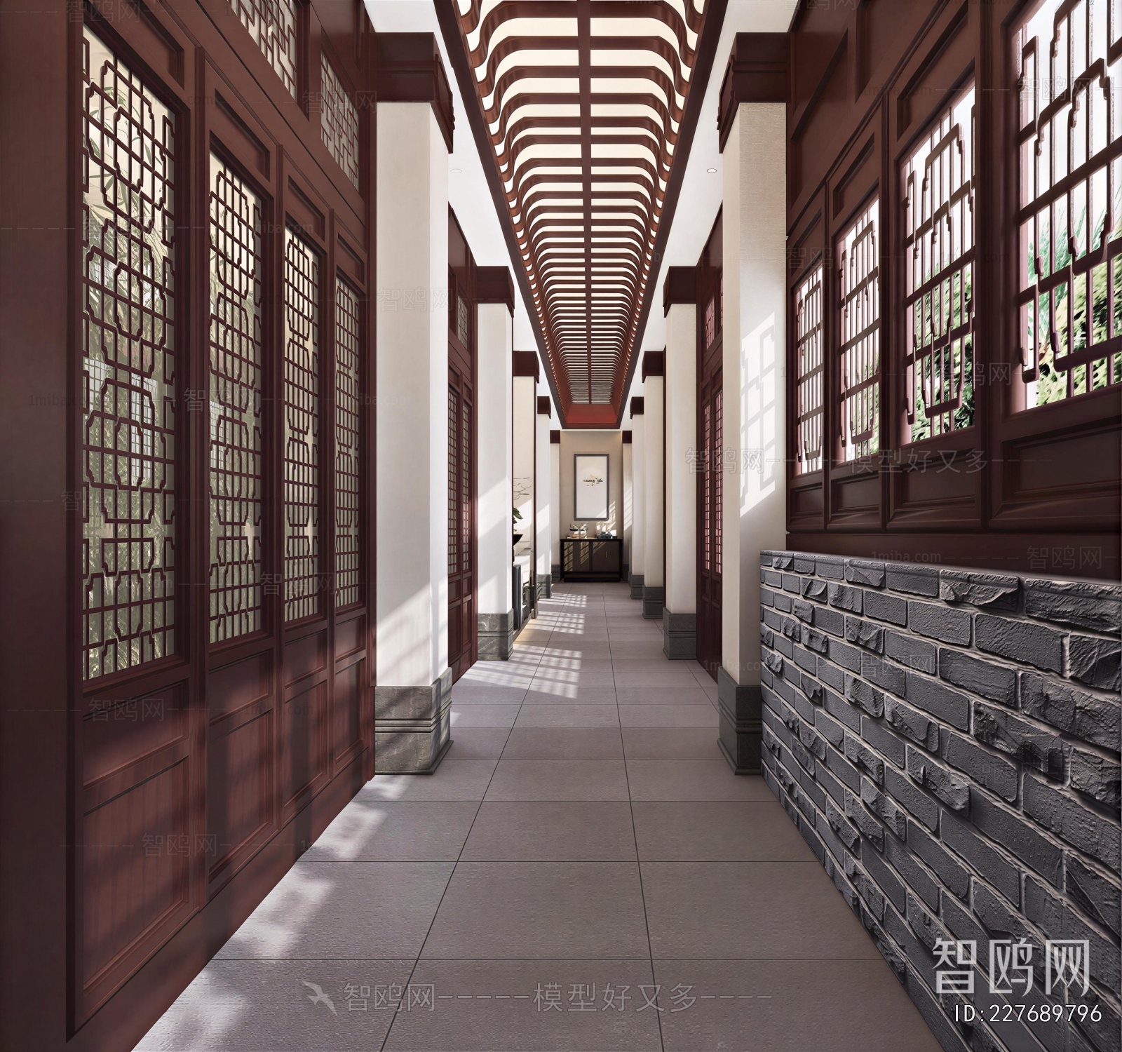 New Chinese Style Hallway