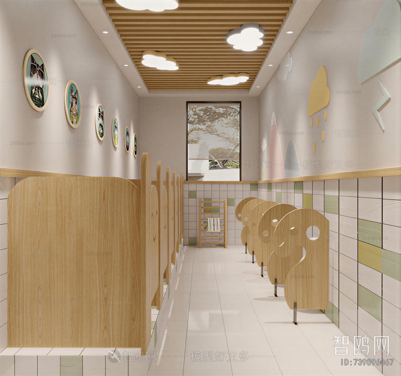 Modern Children's Restroom