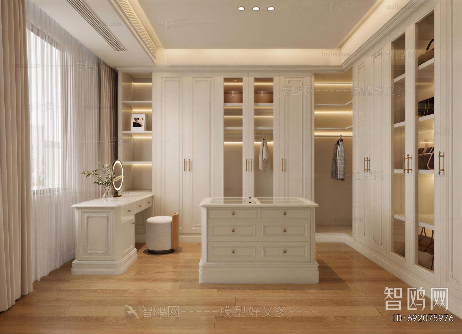 French Style Clothes Storage Area