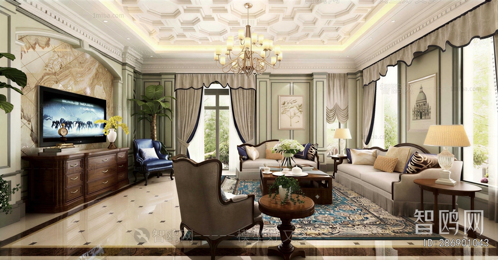 American Style A Living Room