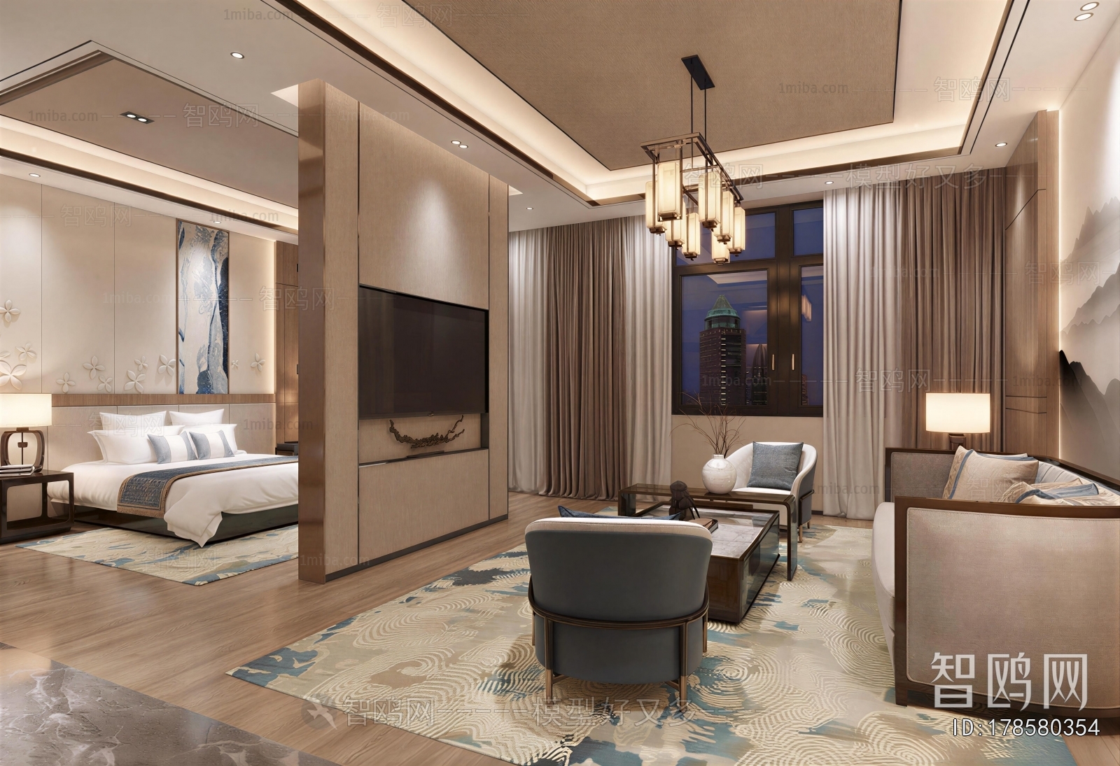 New Chinese Style Guest Room