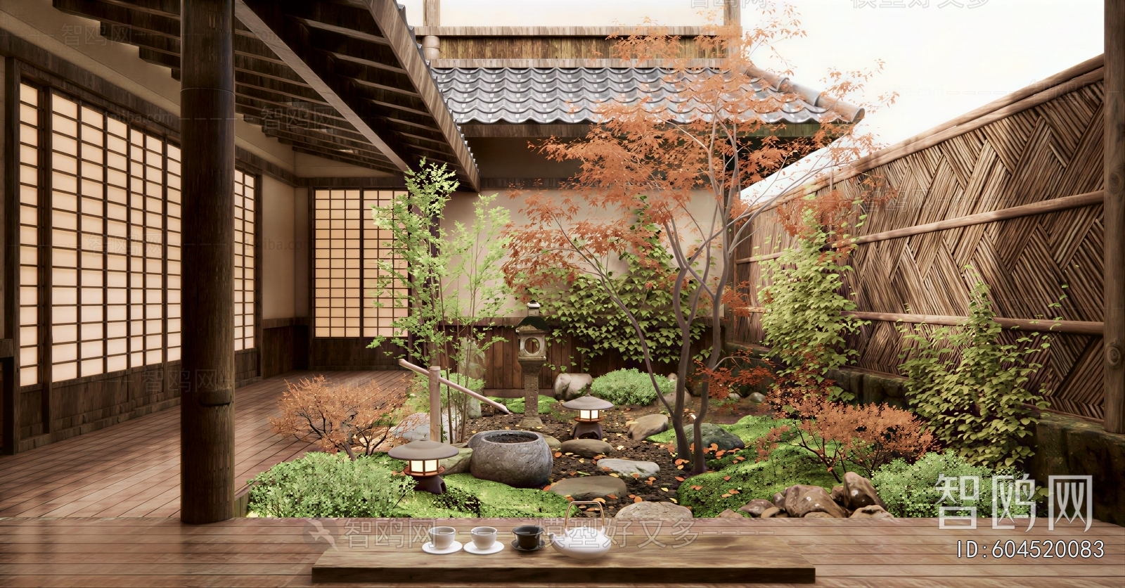 Japanese Style Courtyard/landscape