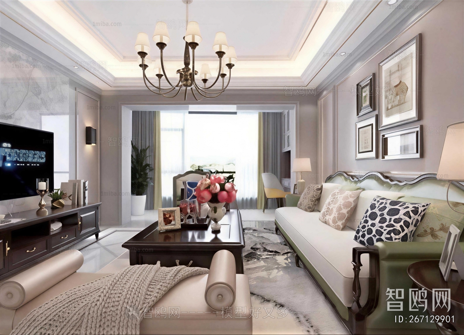 American Style A Living Room