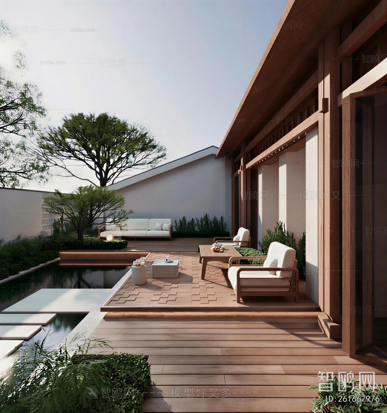New Chinese Style Courtyard/landscape