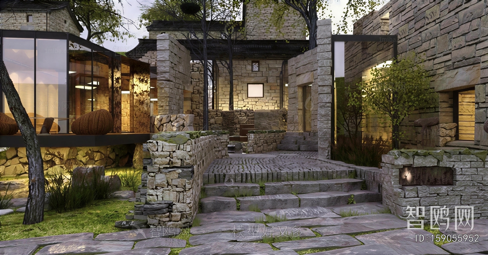 New Chinese Style Courtyard/landscape