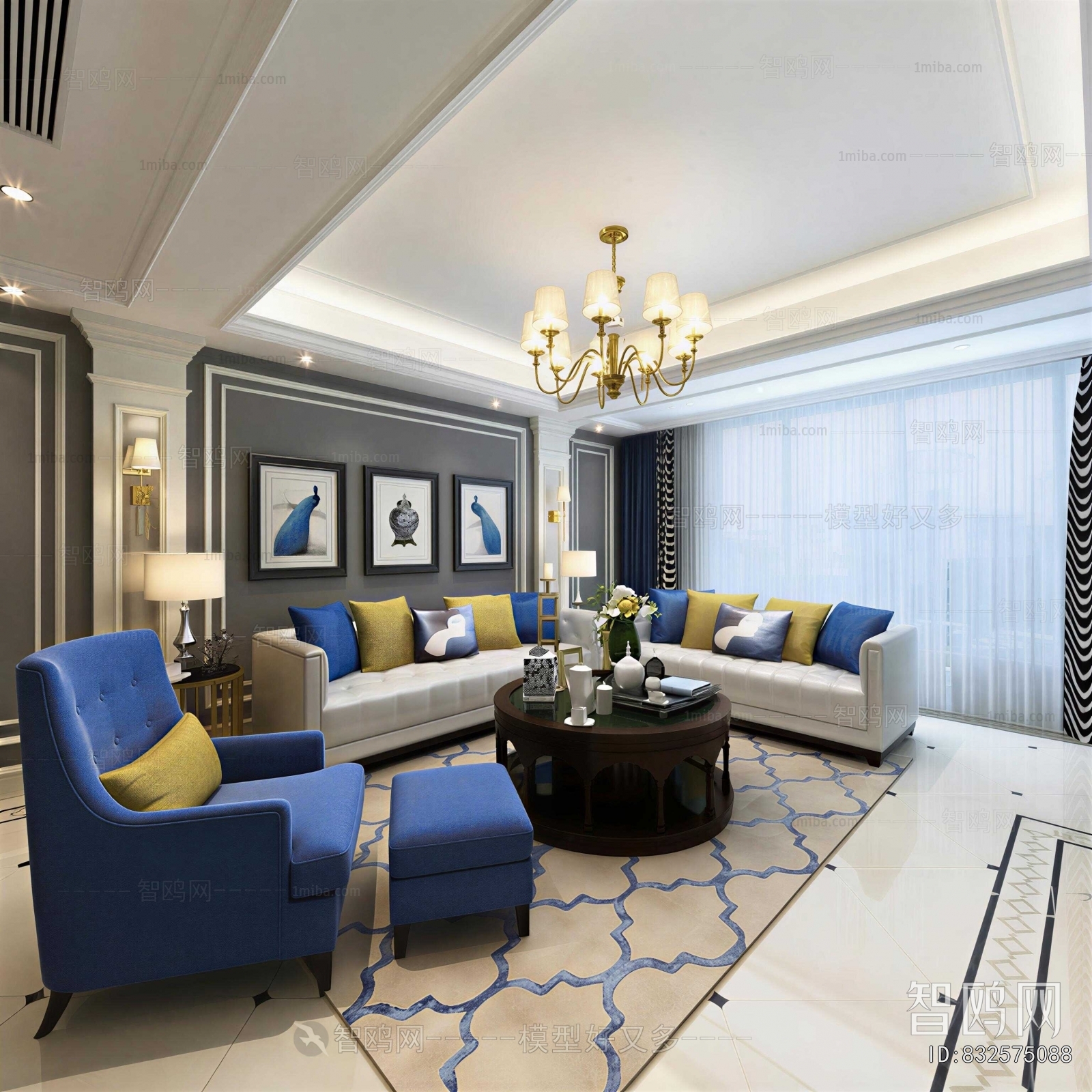 American Style A Living Room