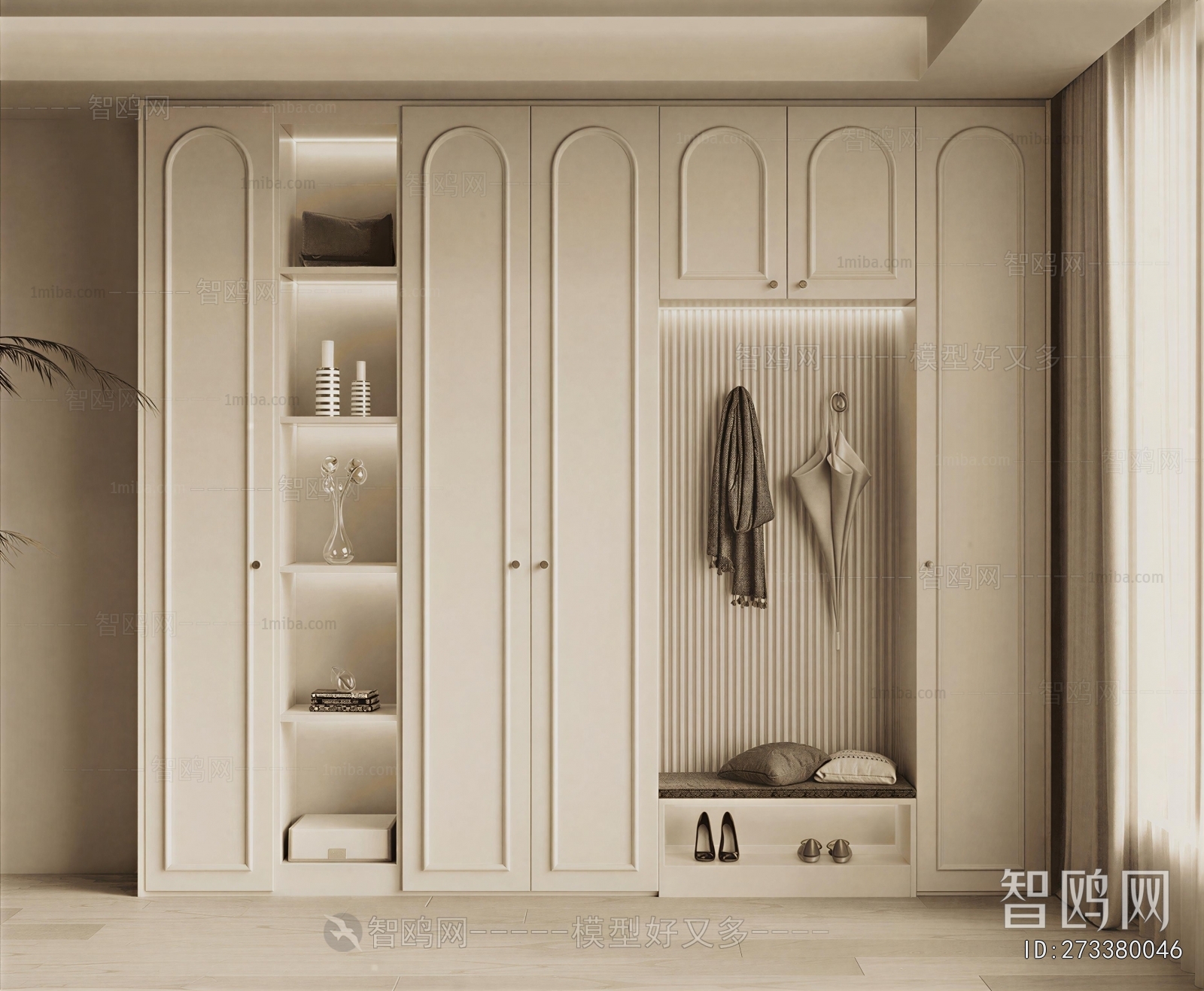 French Style Shoe Cabinet