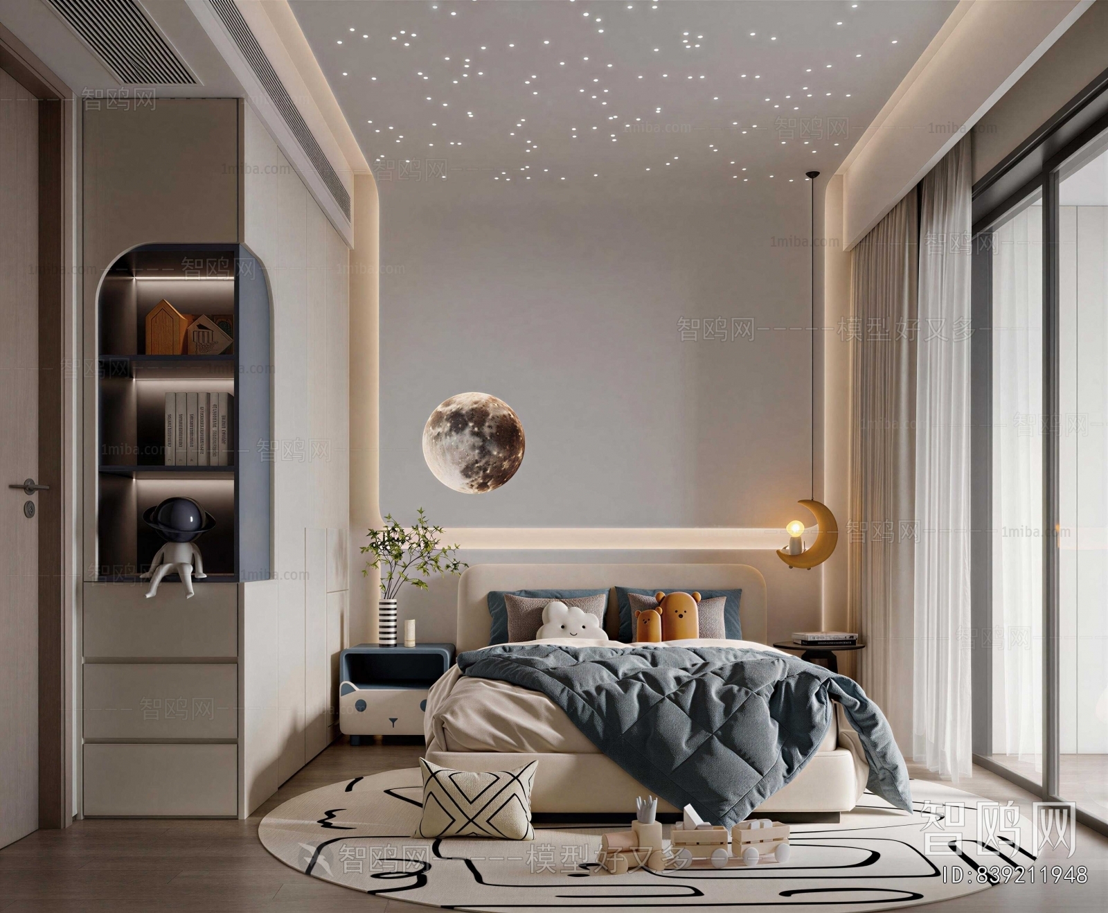 Modern Boy's Room And Son's Room