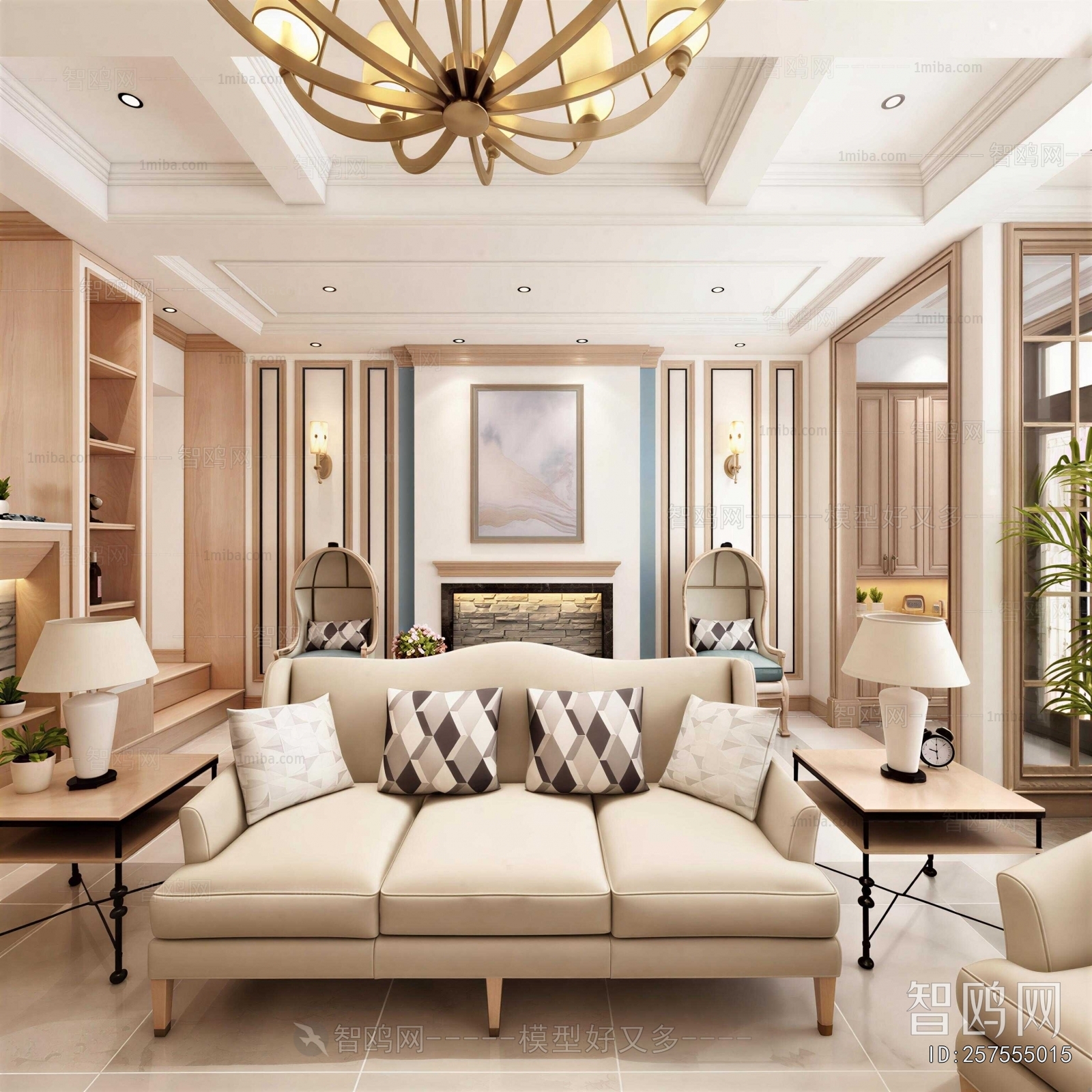 American Style A Living Room