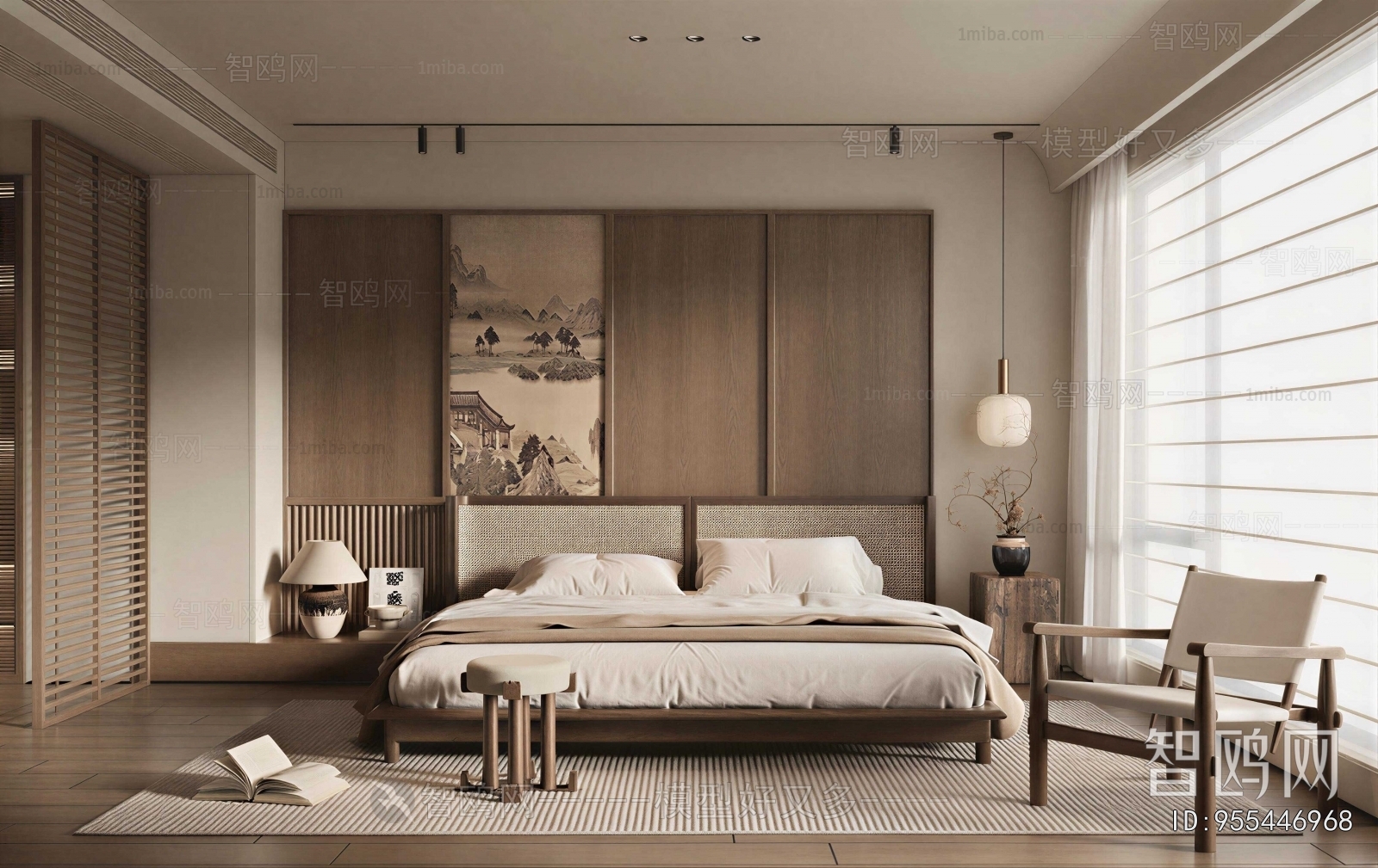 New Chinese Style Bedroom